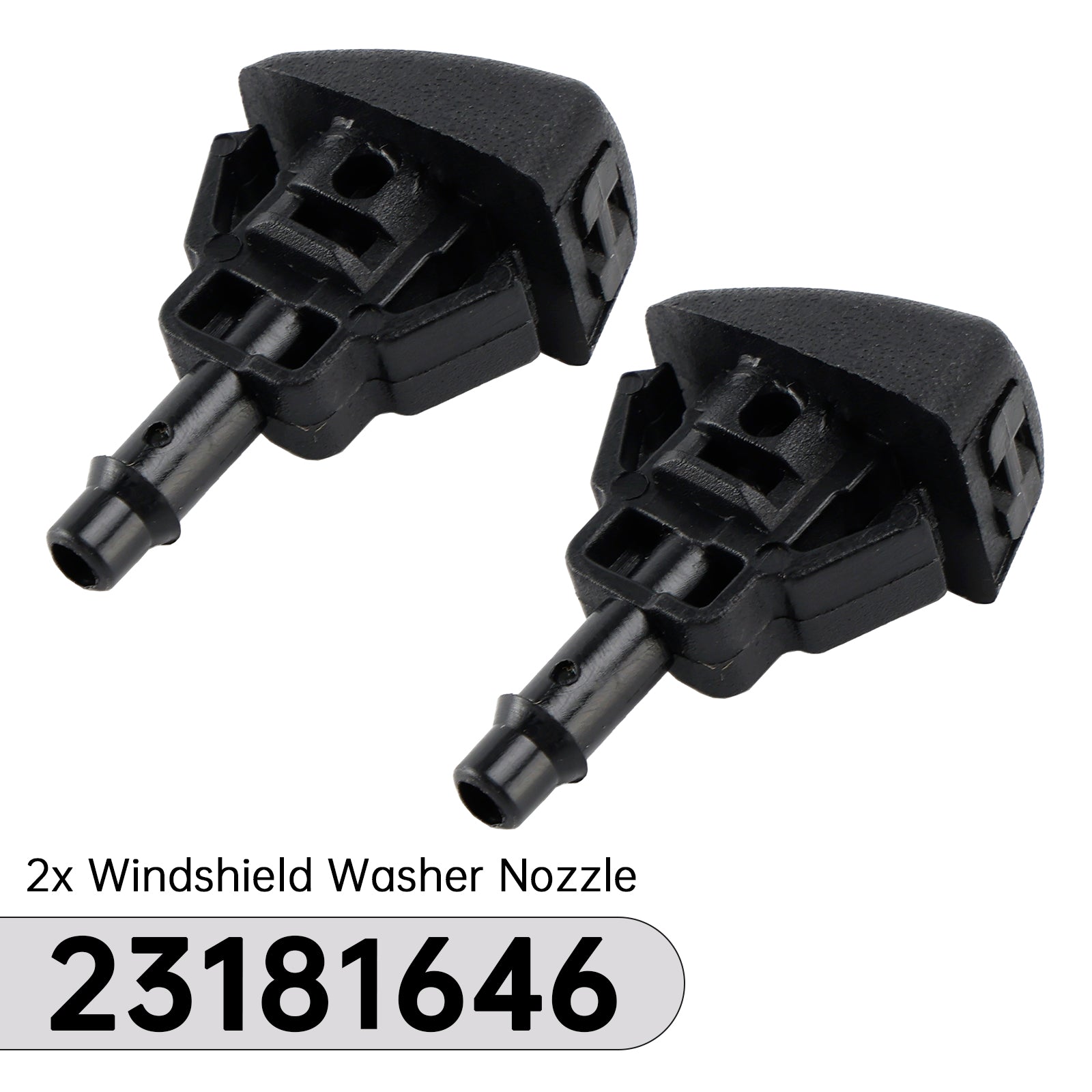 2x 23181646 Windshield Washer Nozzle for Chevrolet Silverado 1500 2014-2019