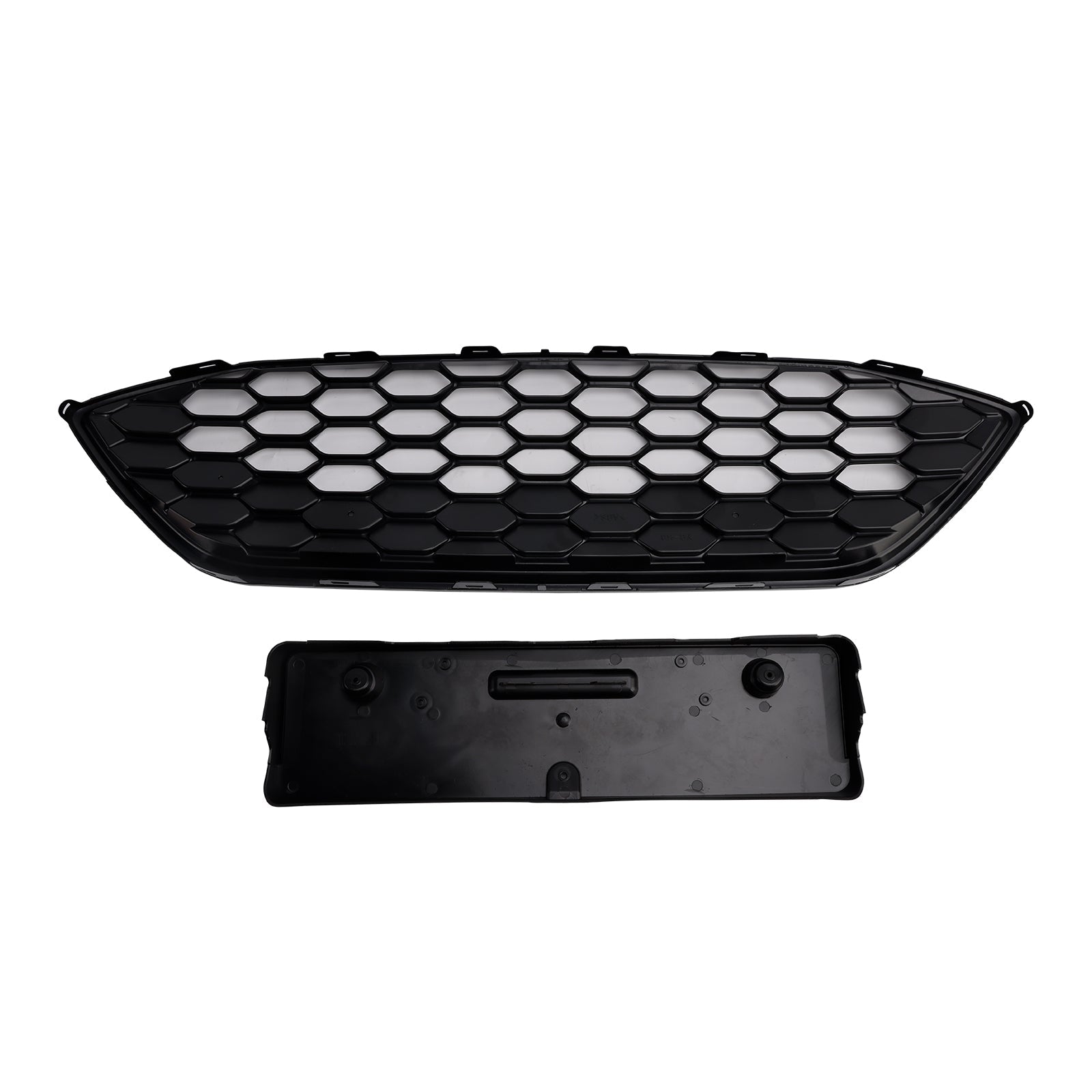 2018-2021 Ford Focus ST + ST Line MK4 Gloss Black Front Bumper Grille Grill