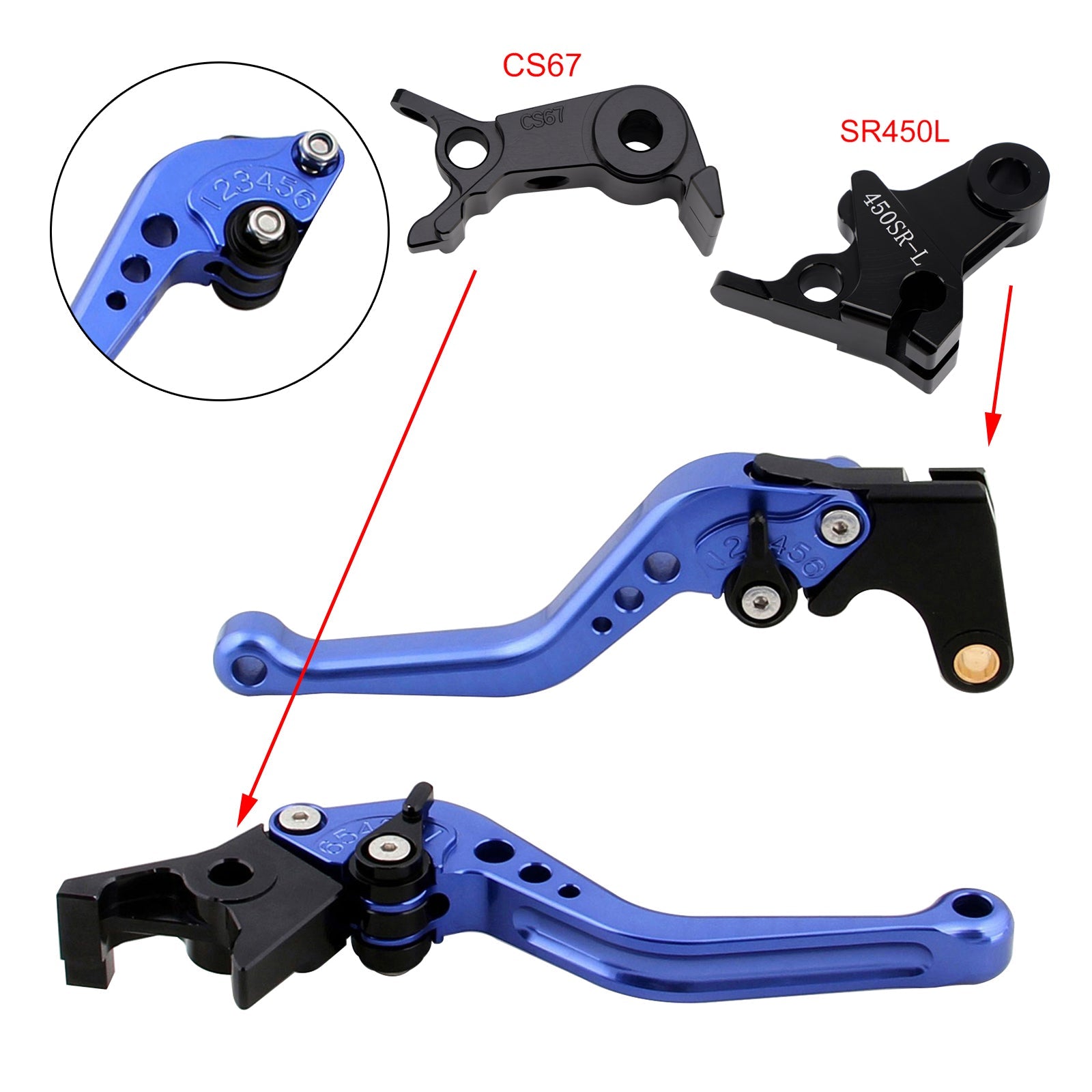 NEW Short Clutch Brake Lever fit for VOGE DS900X 900DSX 2024-2026