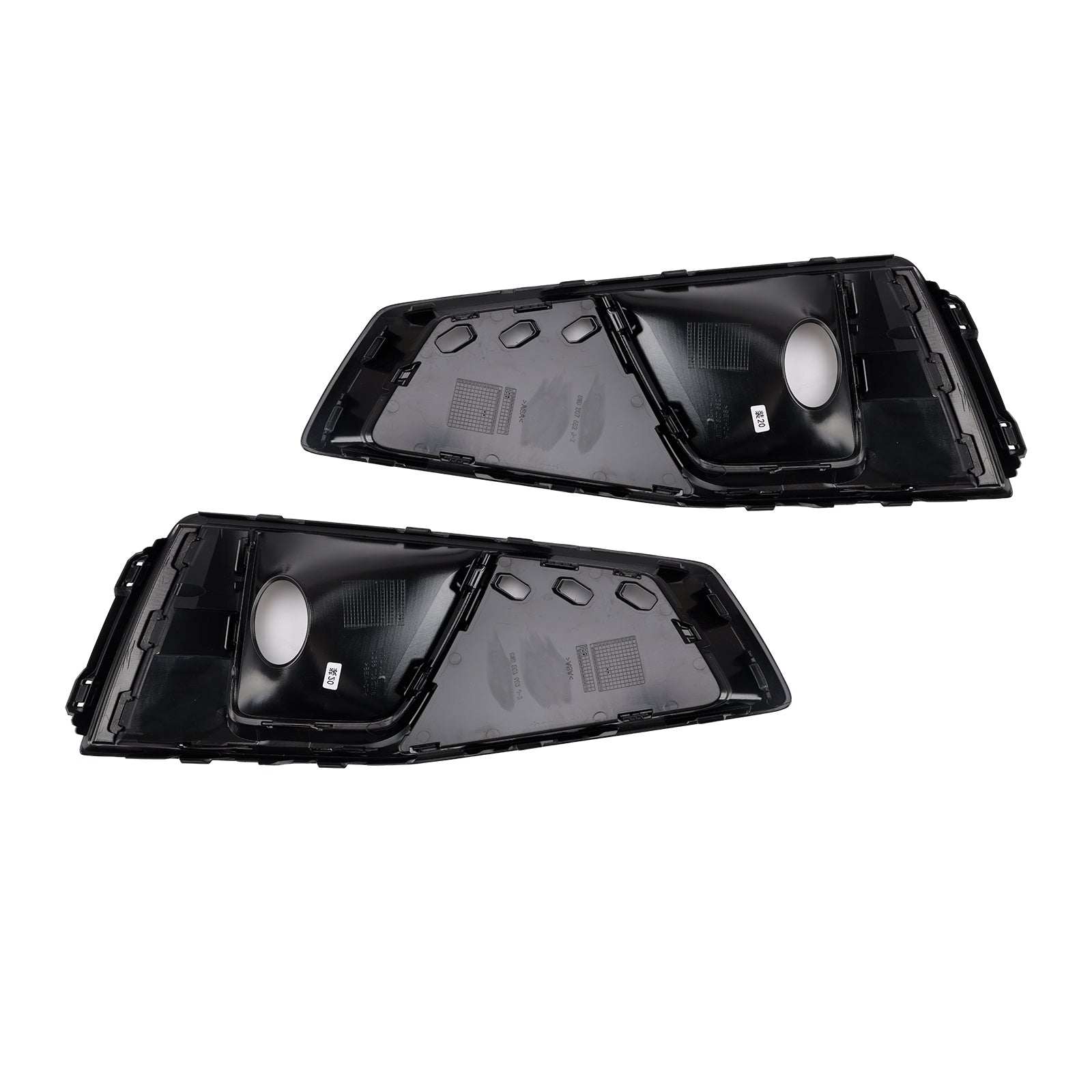 2018-2020 Audi A4 B9 S-LINE S4 Black Front Fog Light Grille Trim Cover