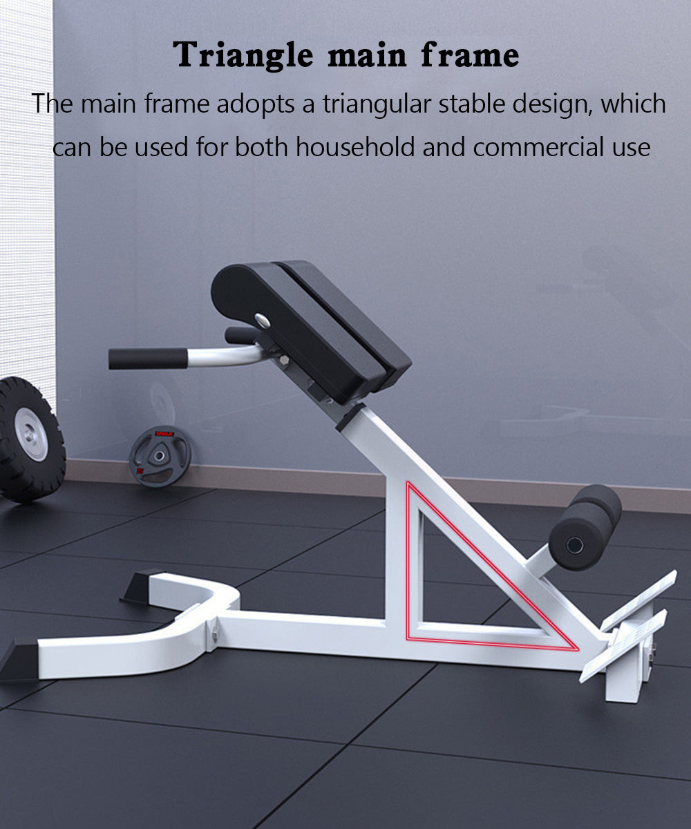 Supine Board Adjustable Roman Chair Back Extension Exercise Bench Back Training