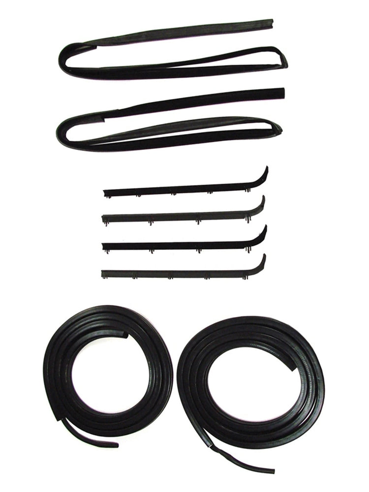 1987-1996 Ford F250 Truck Front Door Weatherstrip Seal Kit 8PCS Door Window Sweep Weatherstrip Seal Kit
