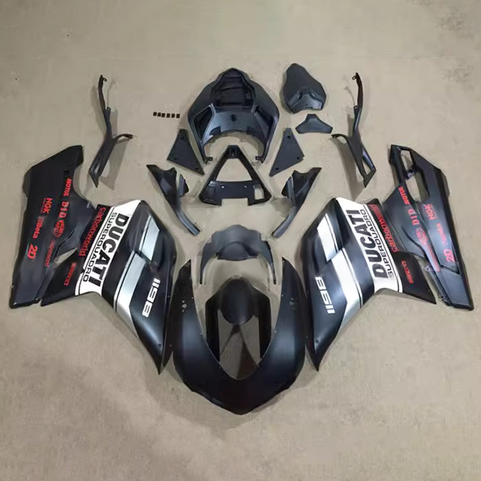 2007-2011 Ducati 1098 1198 848 Fairing Kit Bodywork ABS