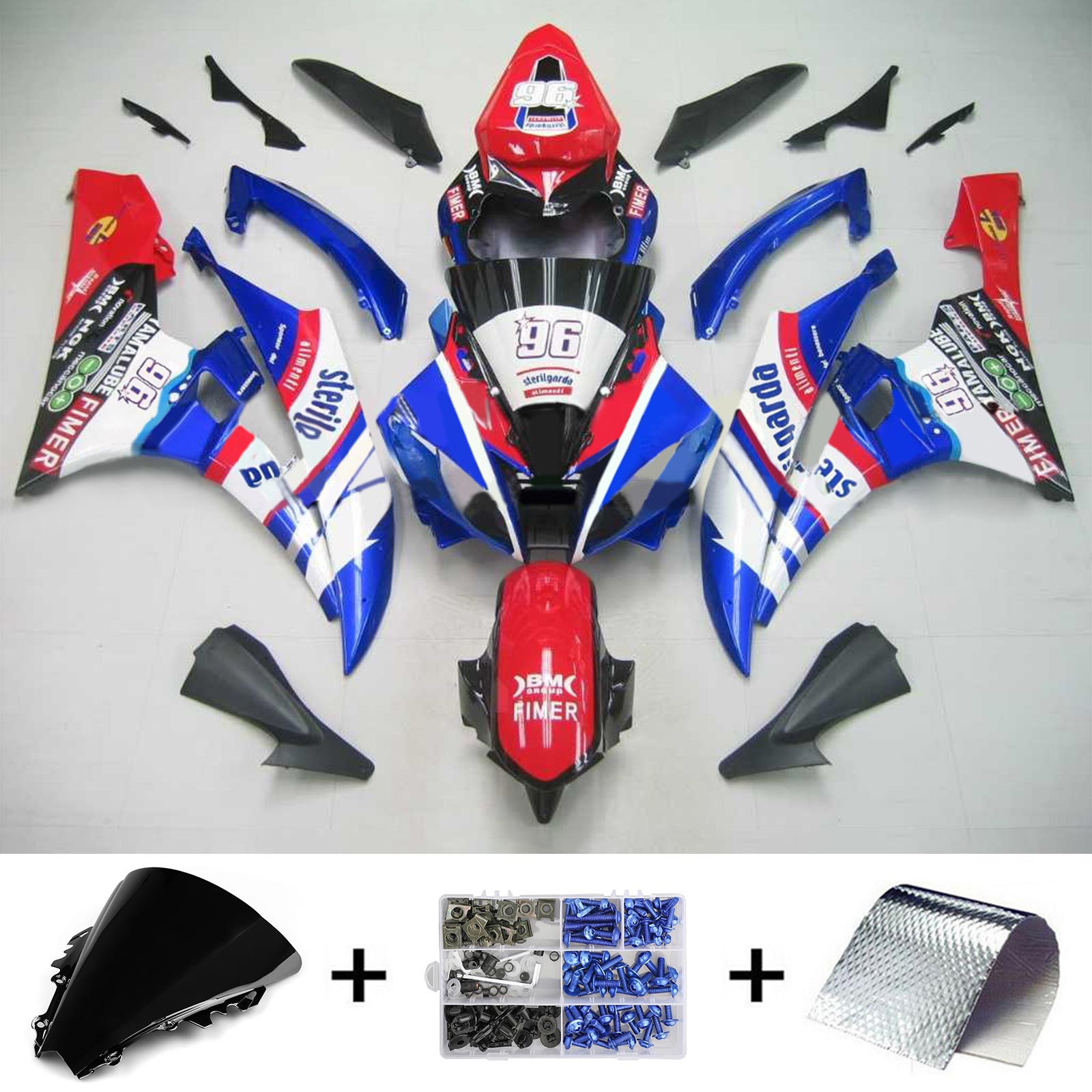 2006-2007 Yamaha YZF 600 R6 Fairing Kit Generic