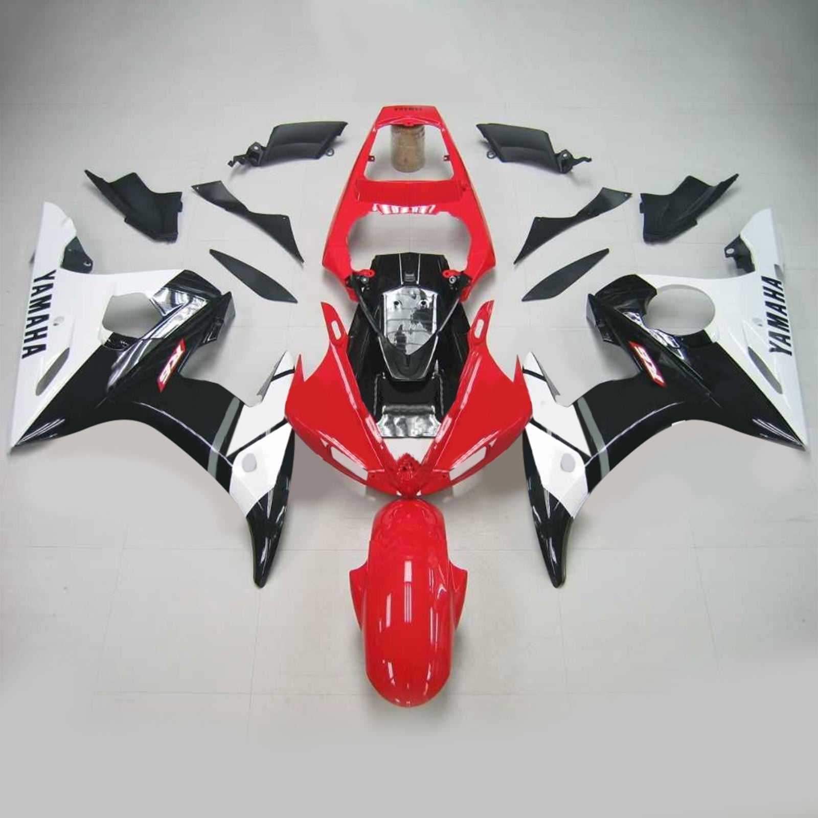 2005 Yamaha YZF 600 R6 Injection Fairing Kit Bodywork Plastic ABS #122