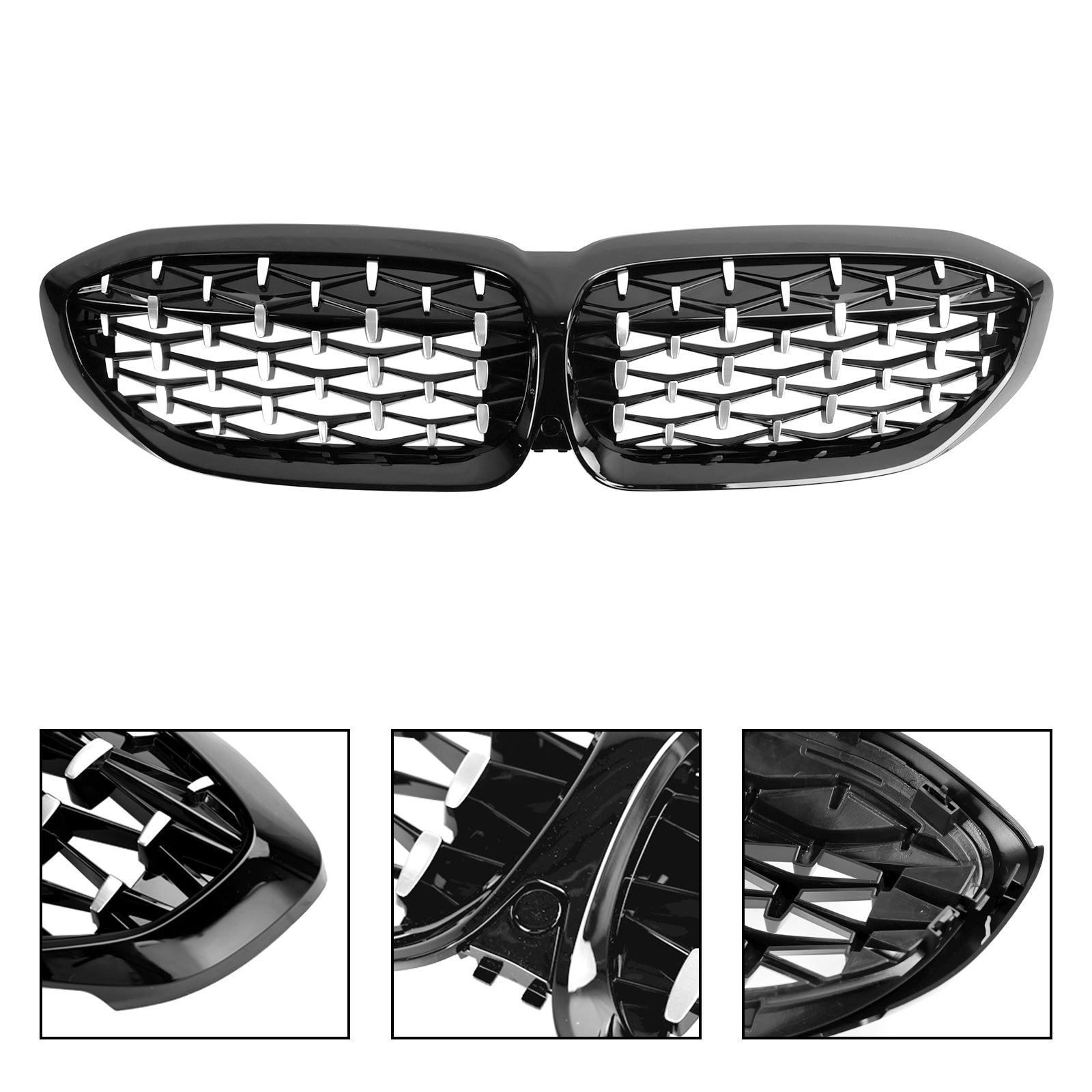 2019-2022 BMW 3 Series G20 Diamond Kidney Grille Grill 51138072085