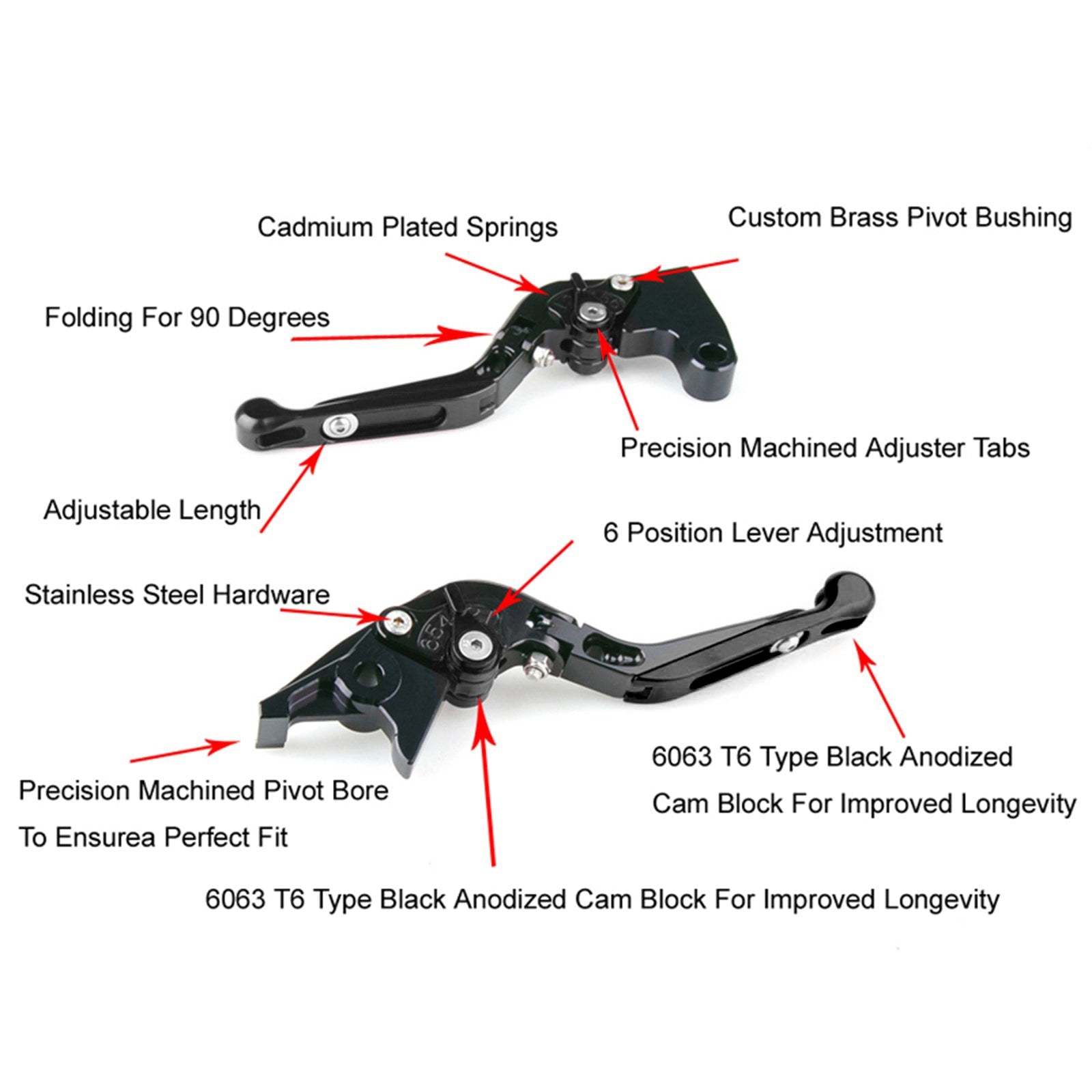 2008-2011 YAMAHA YZF R125 Adjustable Clutch Brake Lever
