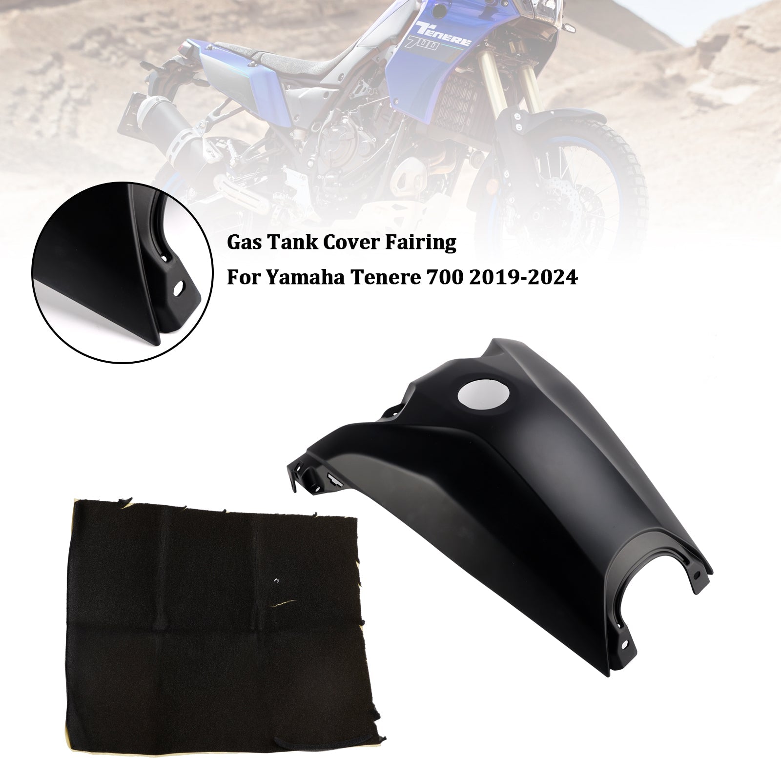 2019-2024 Yamaha Tenere 700 Gas Tank Cover Guard Fairing Protector