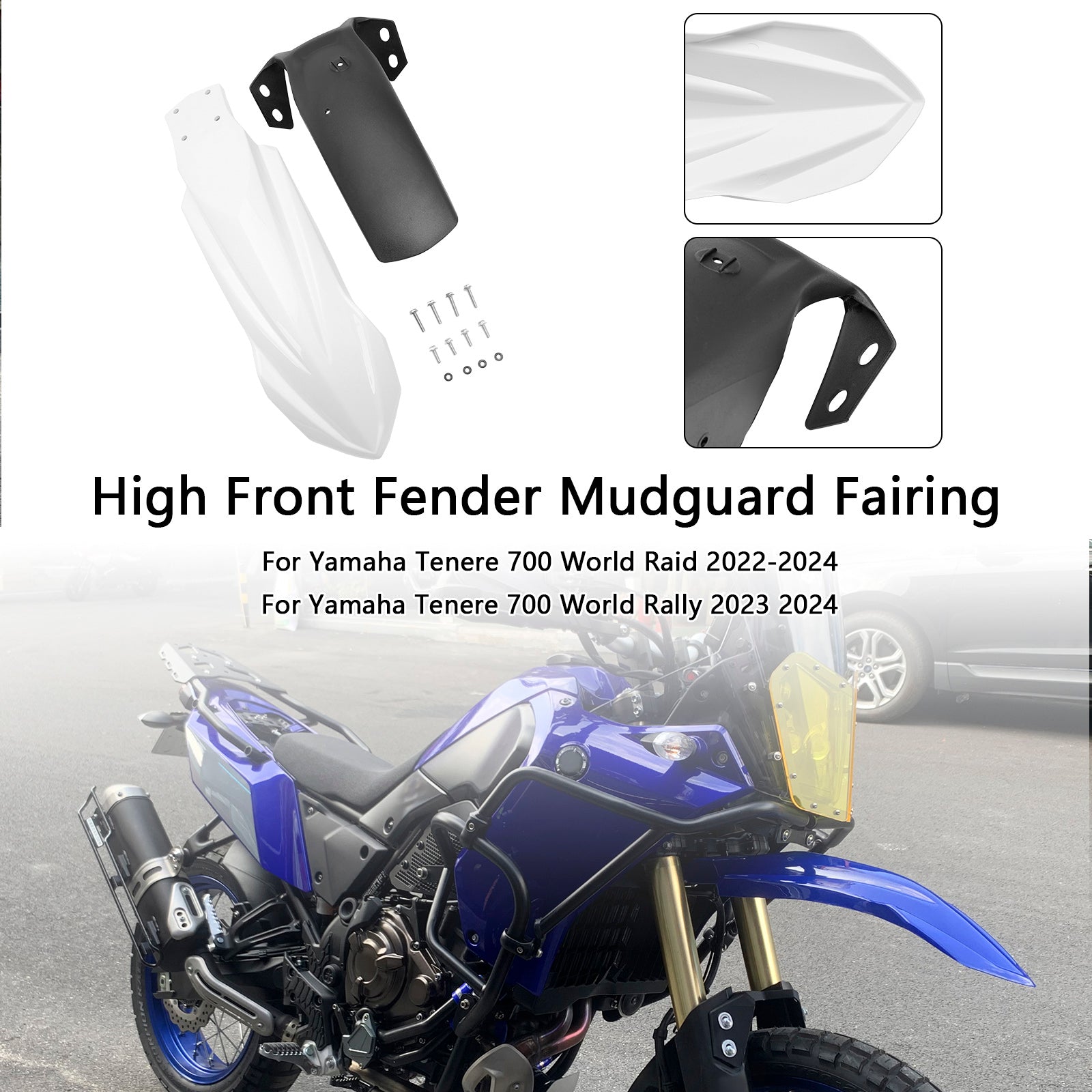 2022-2024 Yamaha Tenere 700 World Raid High Front Fender Mudguard Fairing
