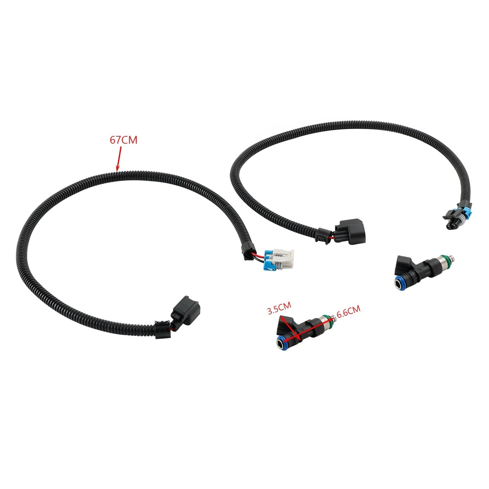 2011-2014 Polaris RZR 800 Fuel Injectors Harness (PAIR) 1204318 1204319