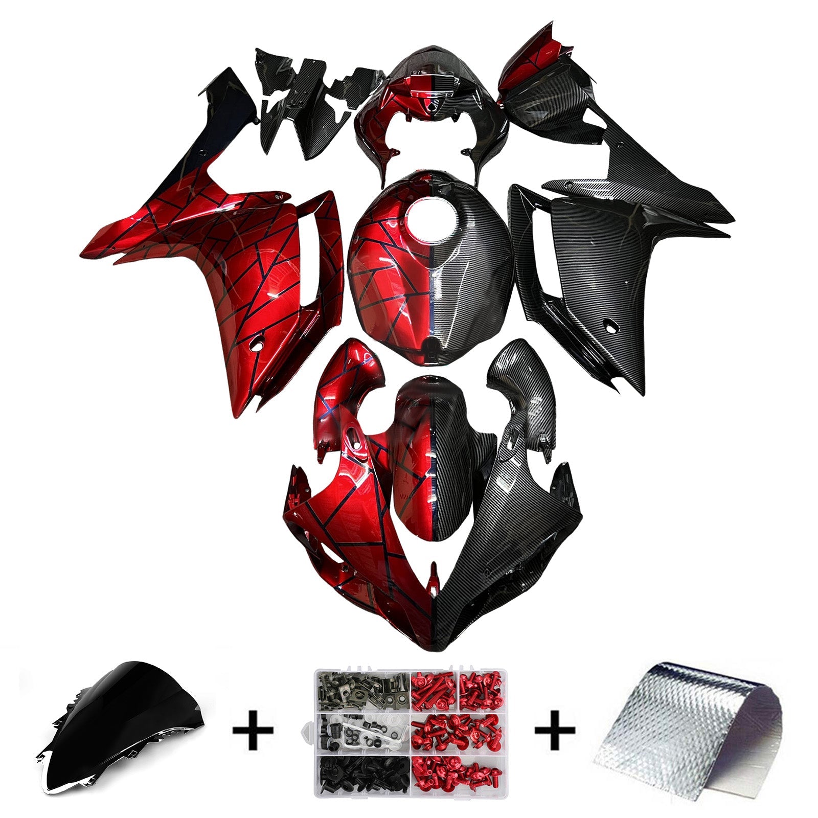 Injection Fairing Kit Bodywork Plastic ABS For Yamaha YZFR1 YZF-R1 2007-2008