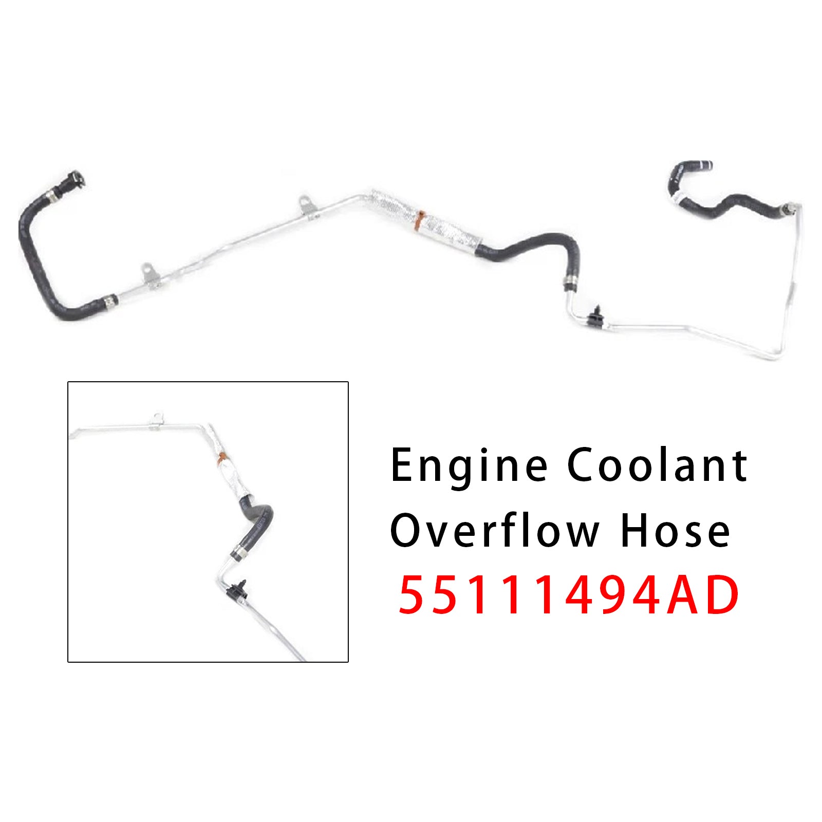 Engine Coolant Overflow Hose 55111494AD For Dodge