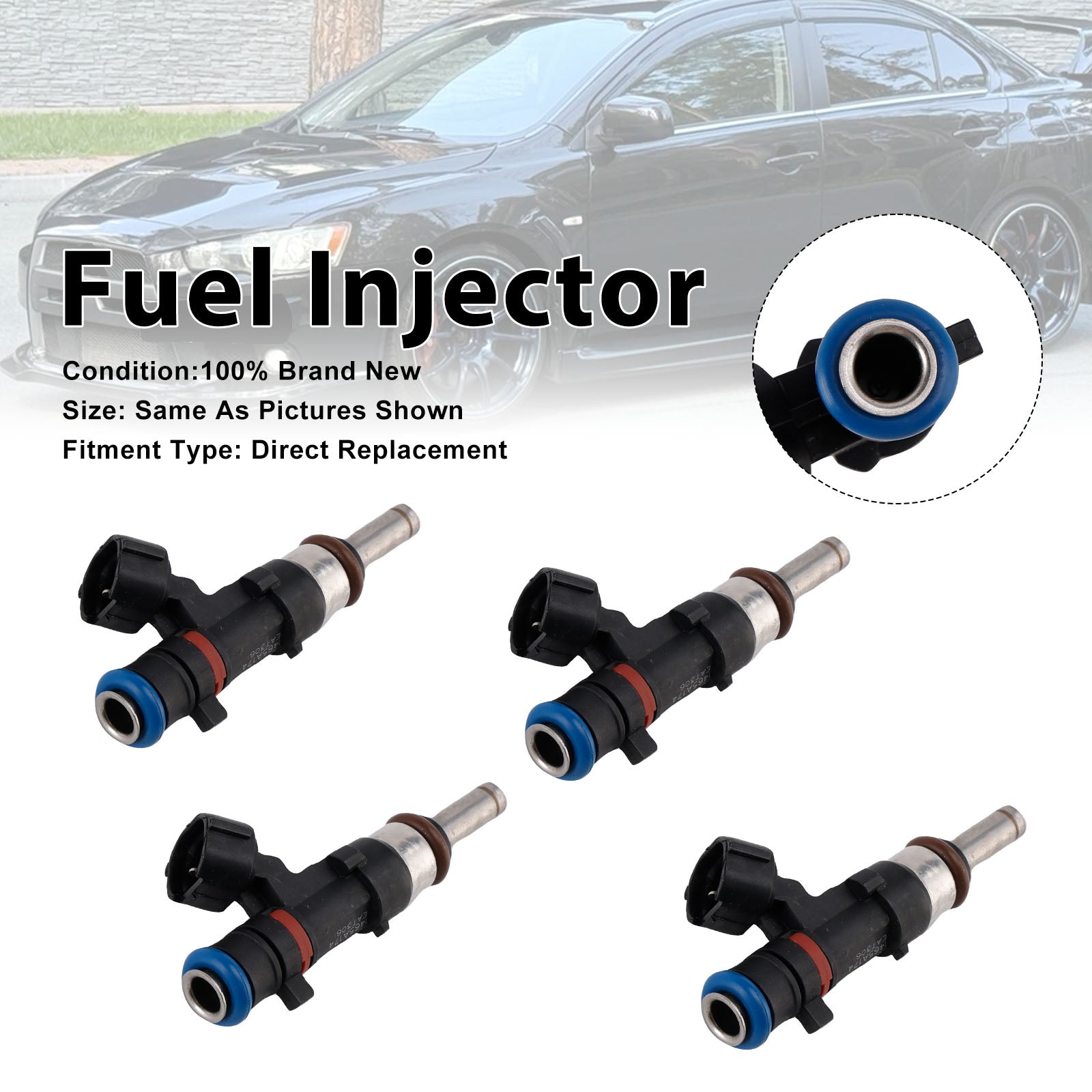 2008-2015 For Mitsubishi Lancer Evolution 4Pcs Fuel Injector 1465A174