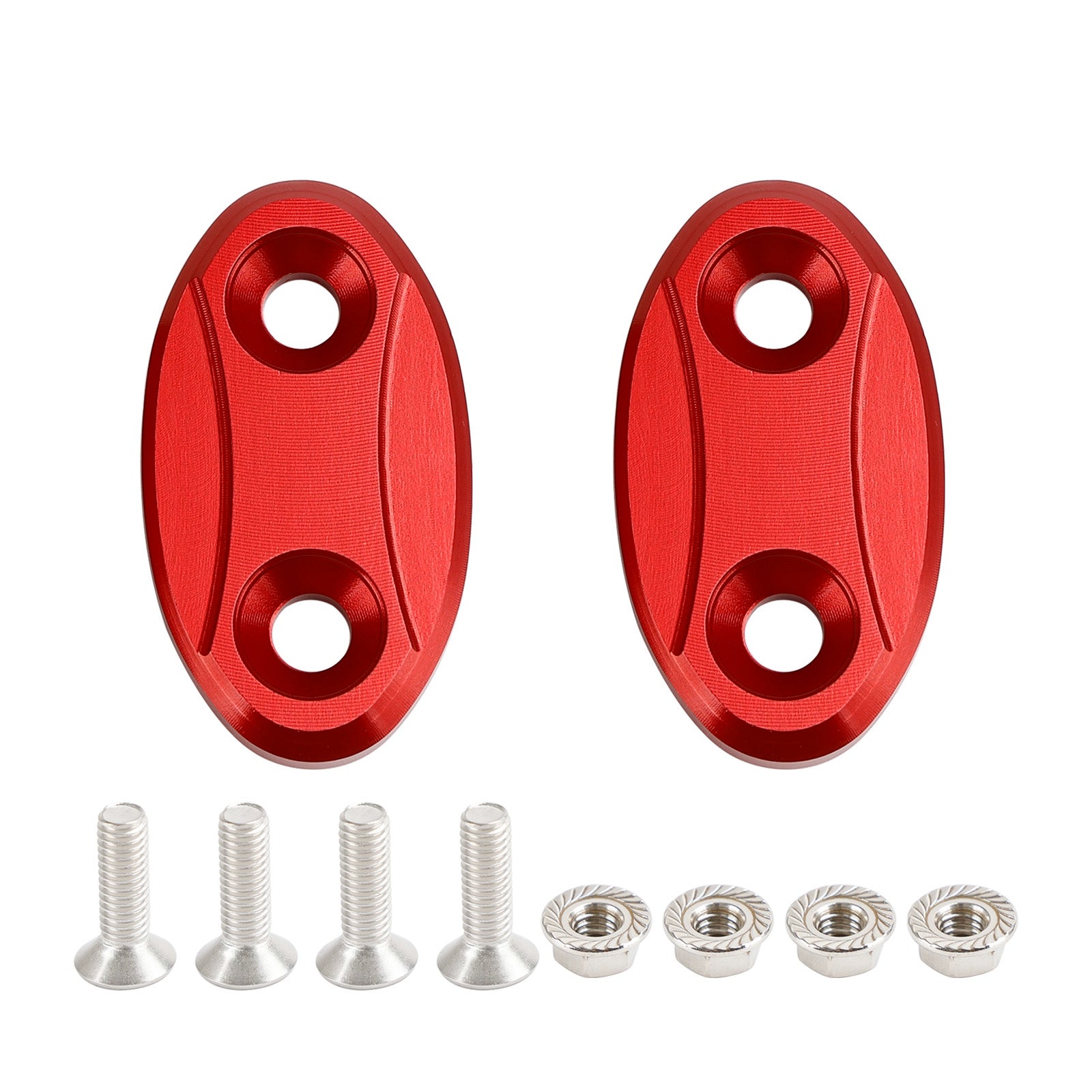 ALU mirror delete blanking block off plates fits Yamaha YZF-R1 of the years 2007-2014