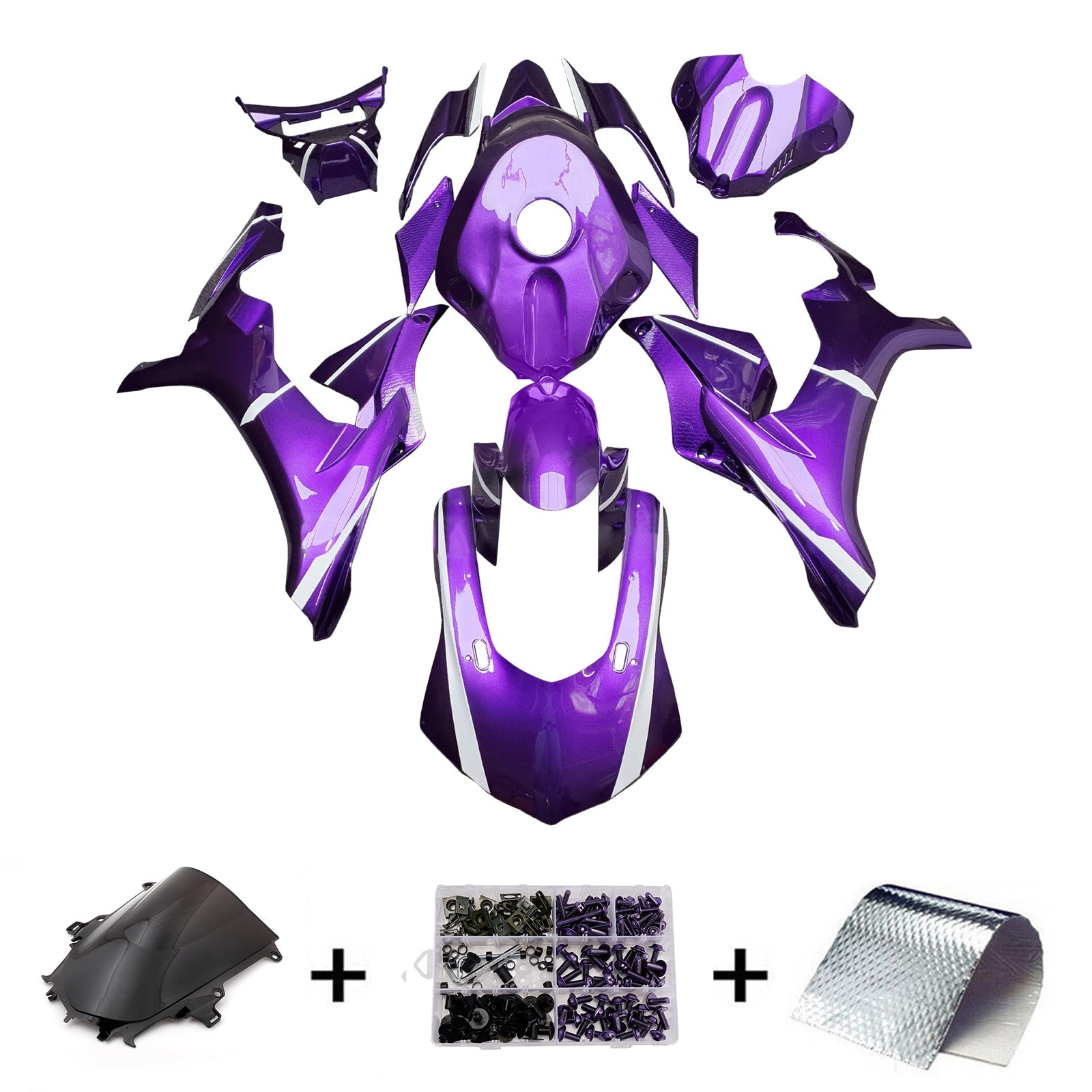 Injection Fairing Kit Bodywork Plastic ABS For Yamaha YZFR1 YZF-R1 2015-2019