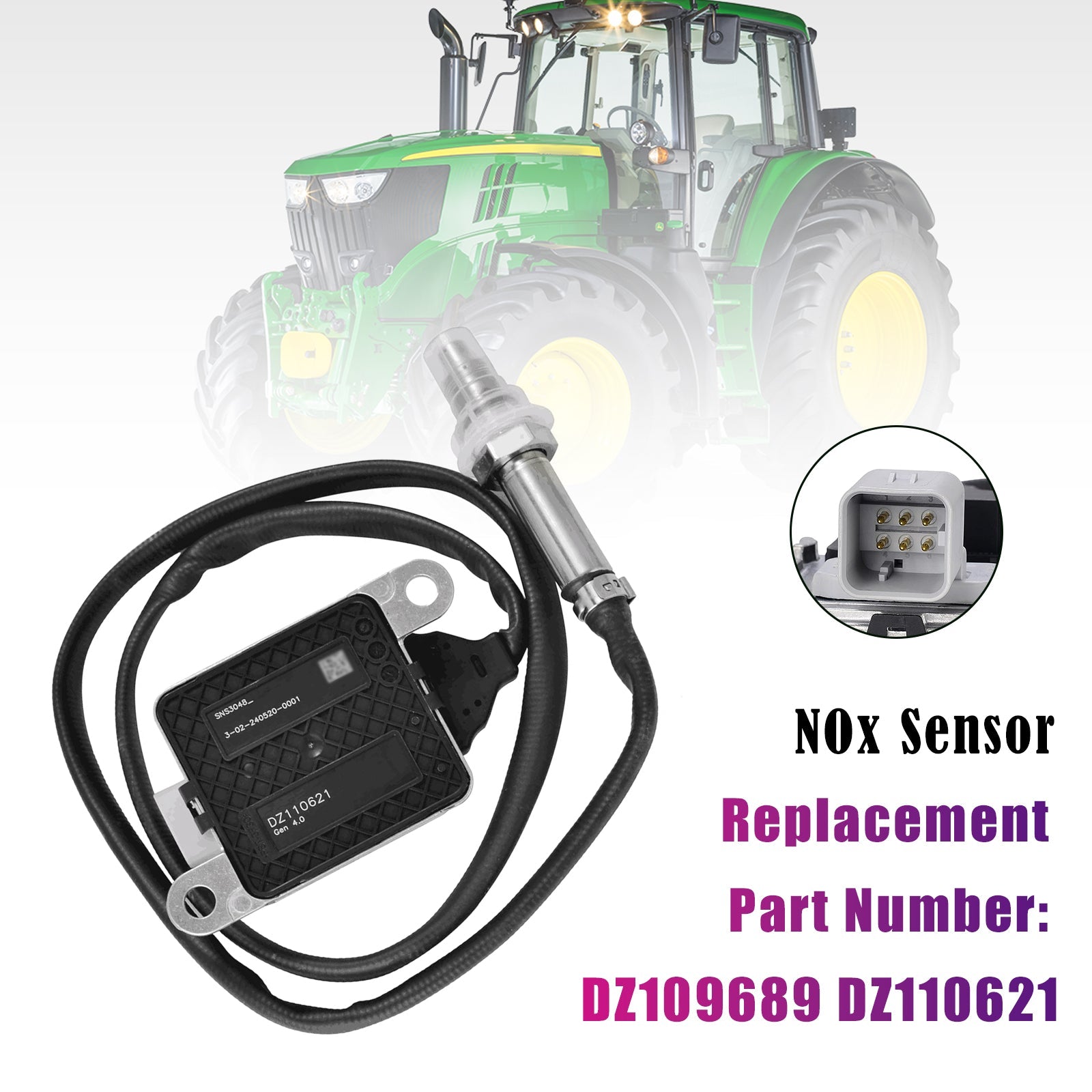 DZ110621 NOX Sensor For John Deere DZ109689 7230R 7250R 7270R 7290R 7310R