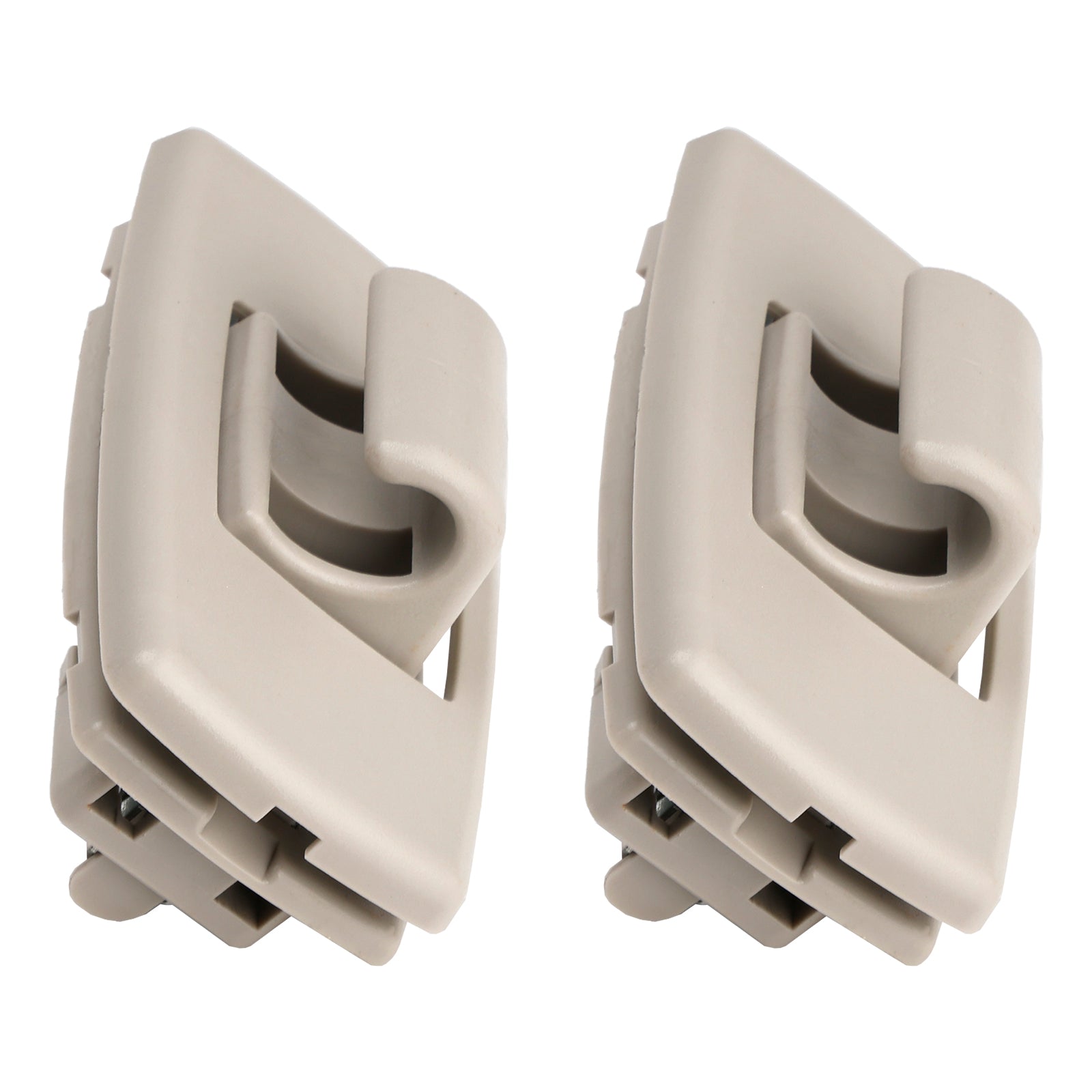 2x Gray Sun Visor Clip Hook Retainer For Mercedes Benz C-class W205 S205 15-19
