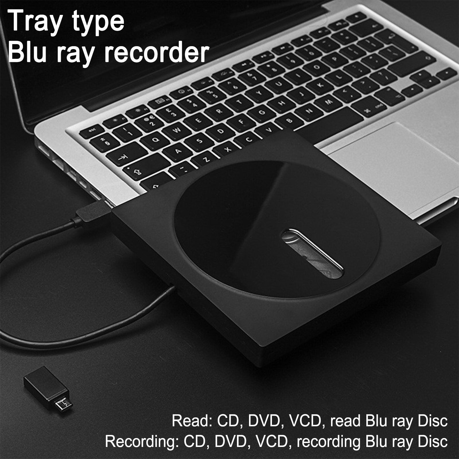 4K UHD Genuine Burner External USB 3.0 Super Slim DVD BD Recorder Drive Silver
