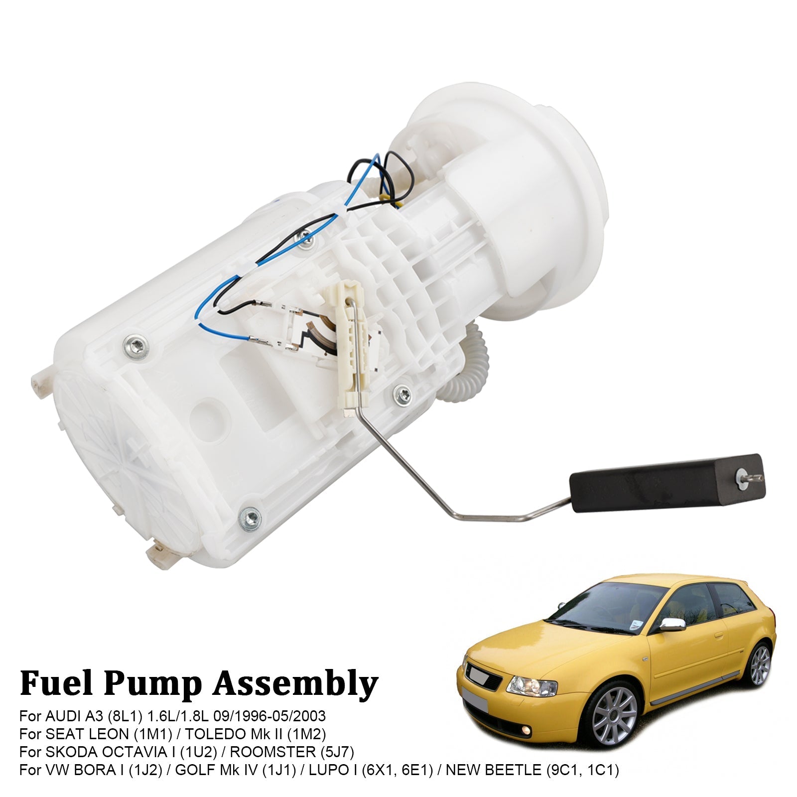 09/2006-05/2015 Skoda Roomster (5J7) 1.2L 1.4L 1.6L Fuel Pump Module Assembly 1J0919051B Generic