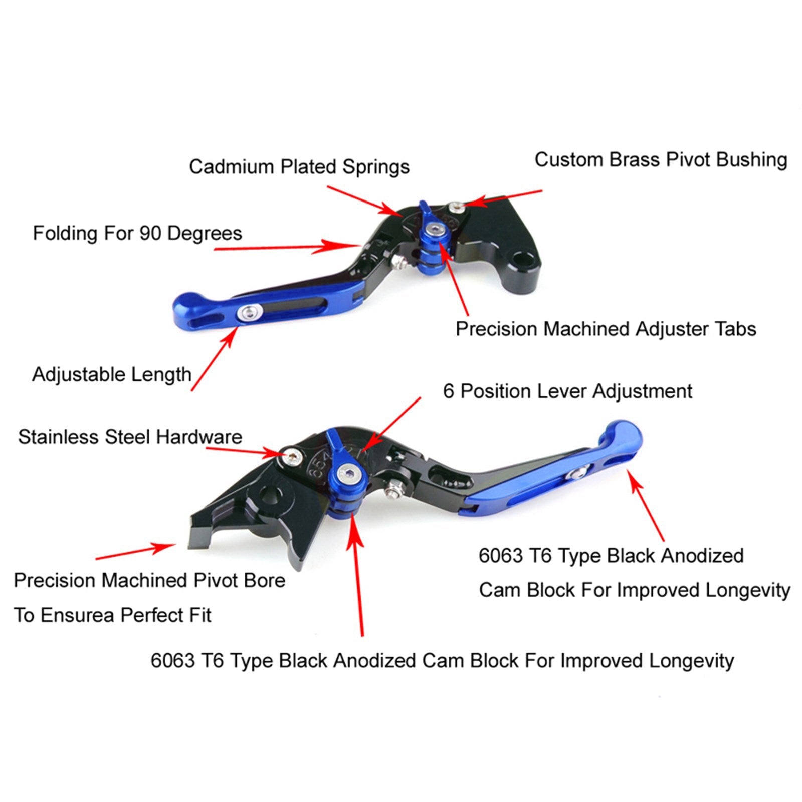 2022-2024 HONDA CRF1100L Africa Twin Adjustable Clutch Brake Lever