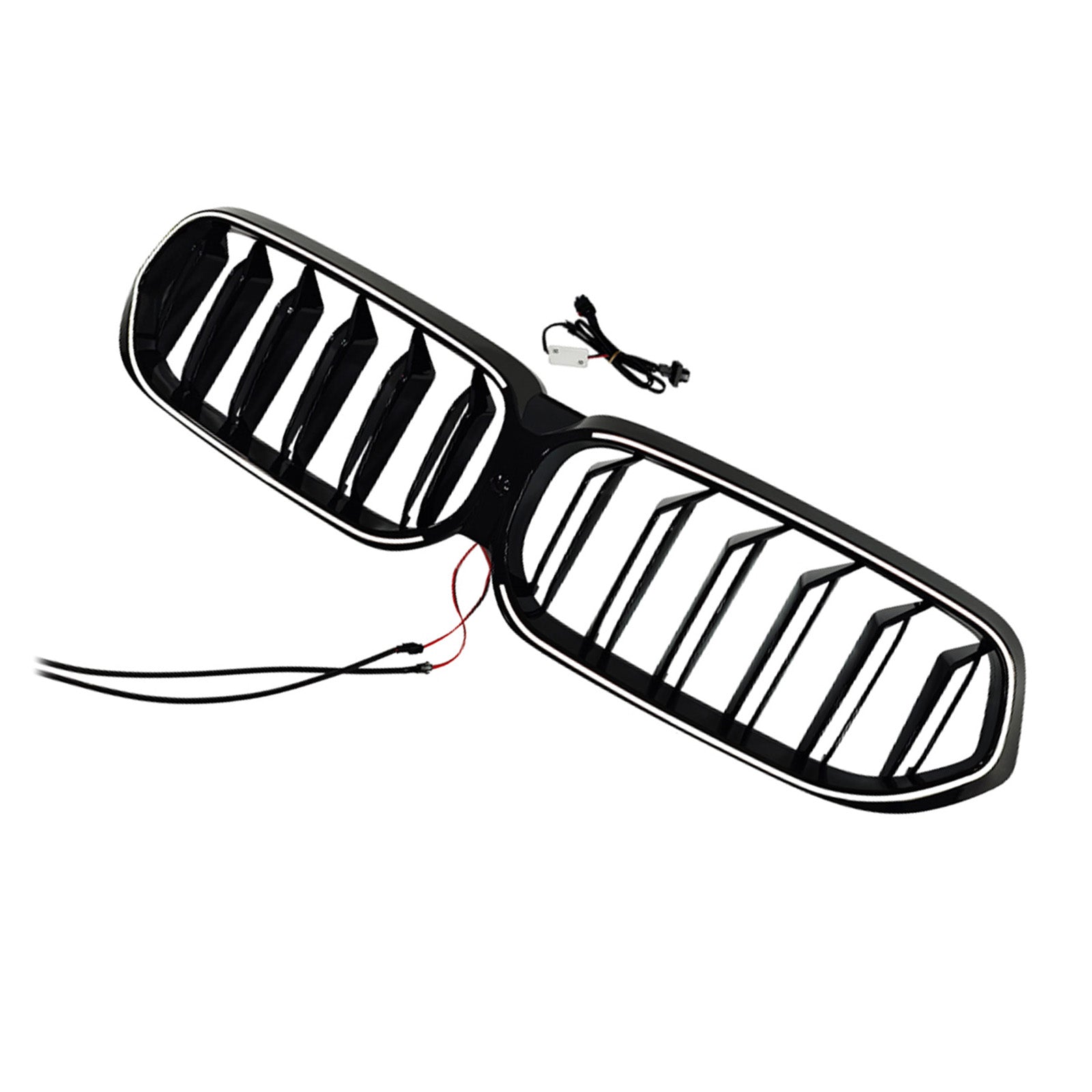 2020-2025 Fit BMW 6 Series G32 Double Slat Black Front Kidney Grille Grill