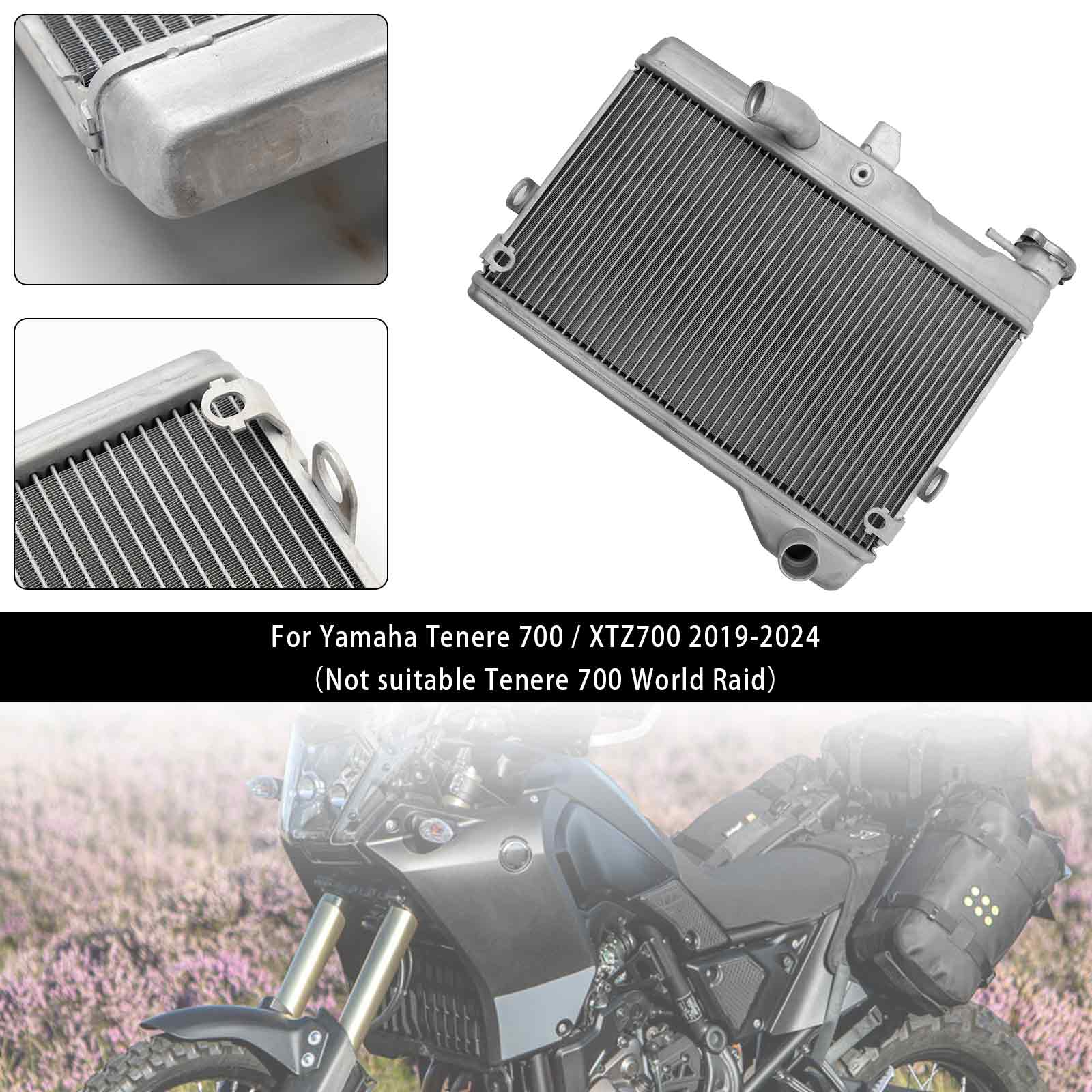 2019-2024 Yamaha Tenere 700 XTZ700 Radiator Cooling Engine Cooler