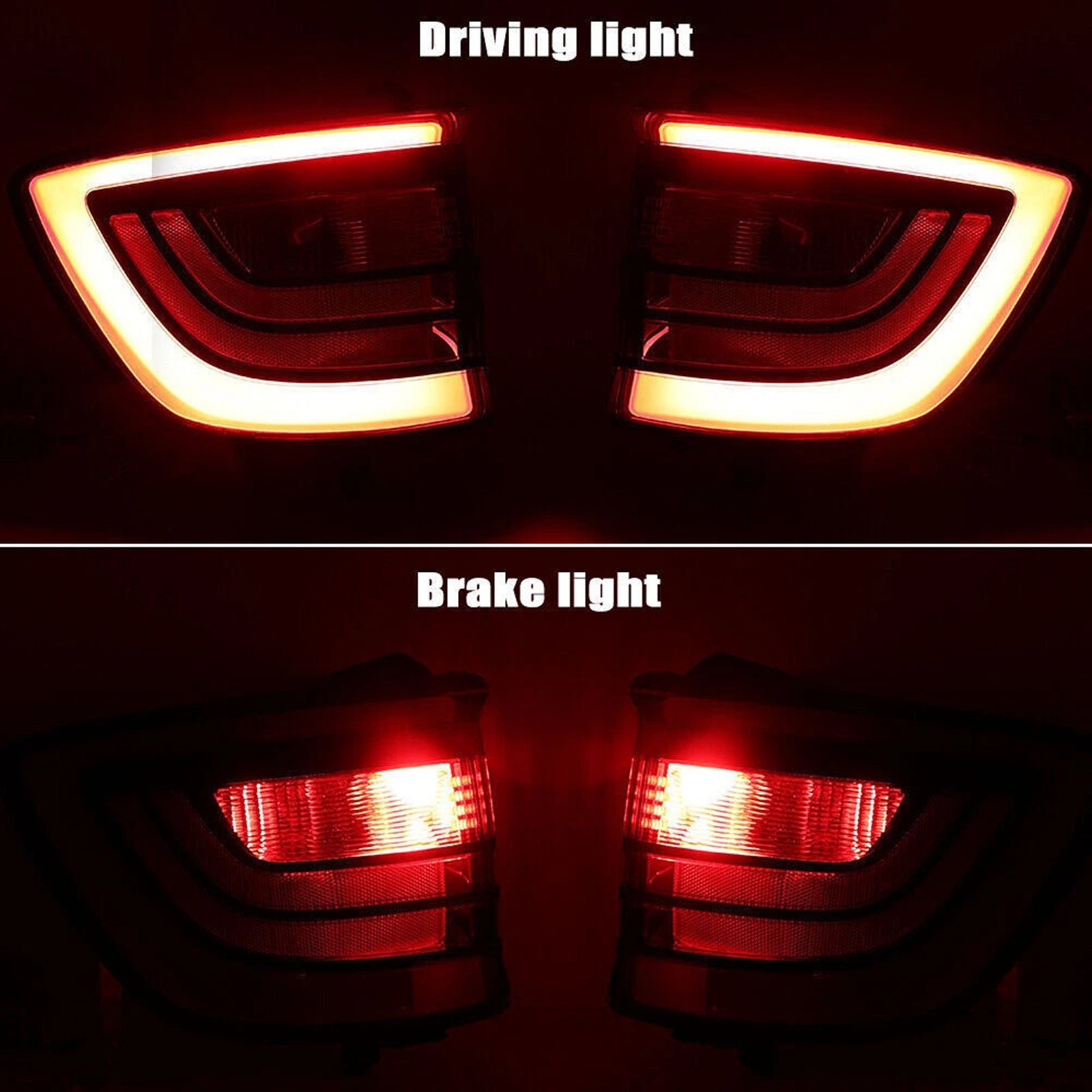 2018-2021 Durango (submodel: SRT, SXT Plus) Left+Right Rear Tail Light Lamp 68272126AC 68272127AC