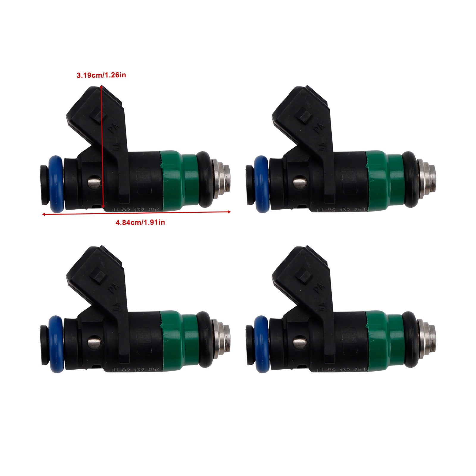 4Pcs Fuel Injector For Dacia Renault Clio II 1.4 16V 1.6 16V H82132254