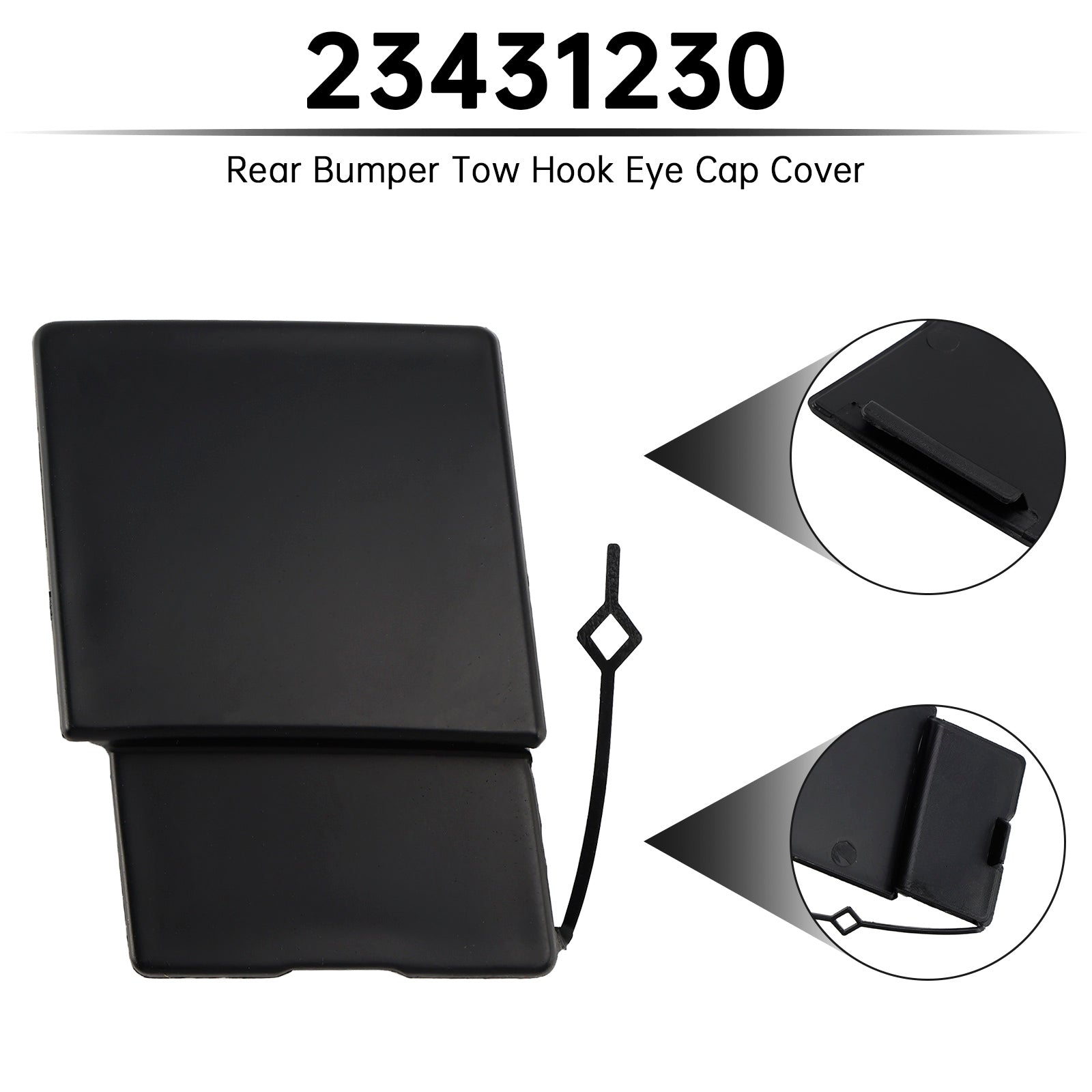 Rear Bumper Tow Hook Eye Cap Cover 23431230 for Cadillac Escalade 2015-2020