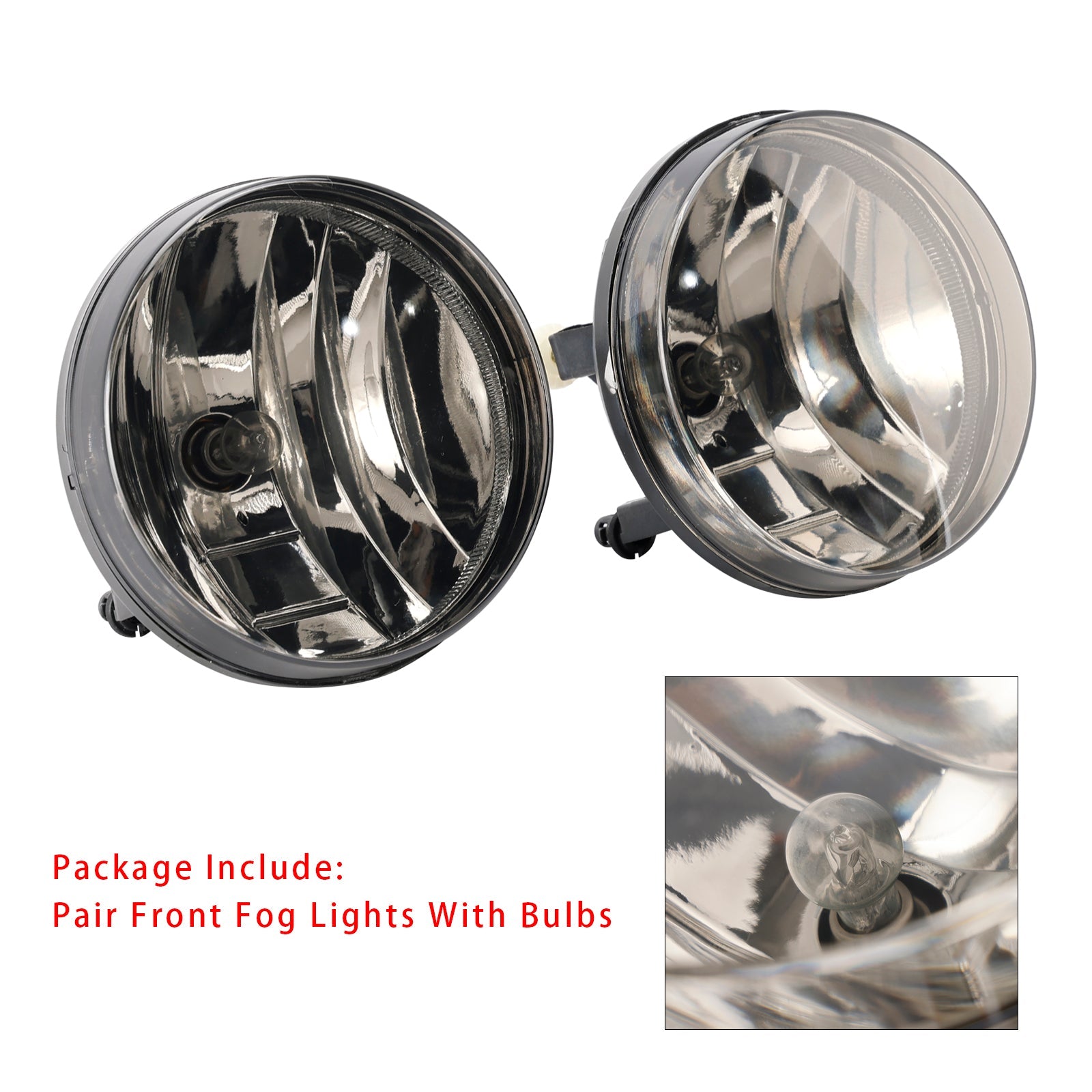 2007-2013 GMC Sierra 1500 Pair Front Fog Lights Lamps With Bulbs