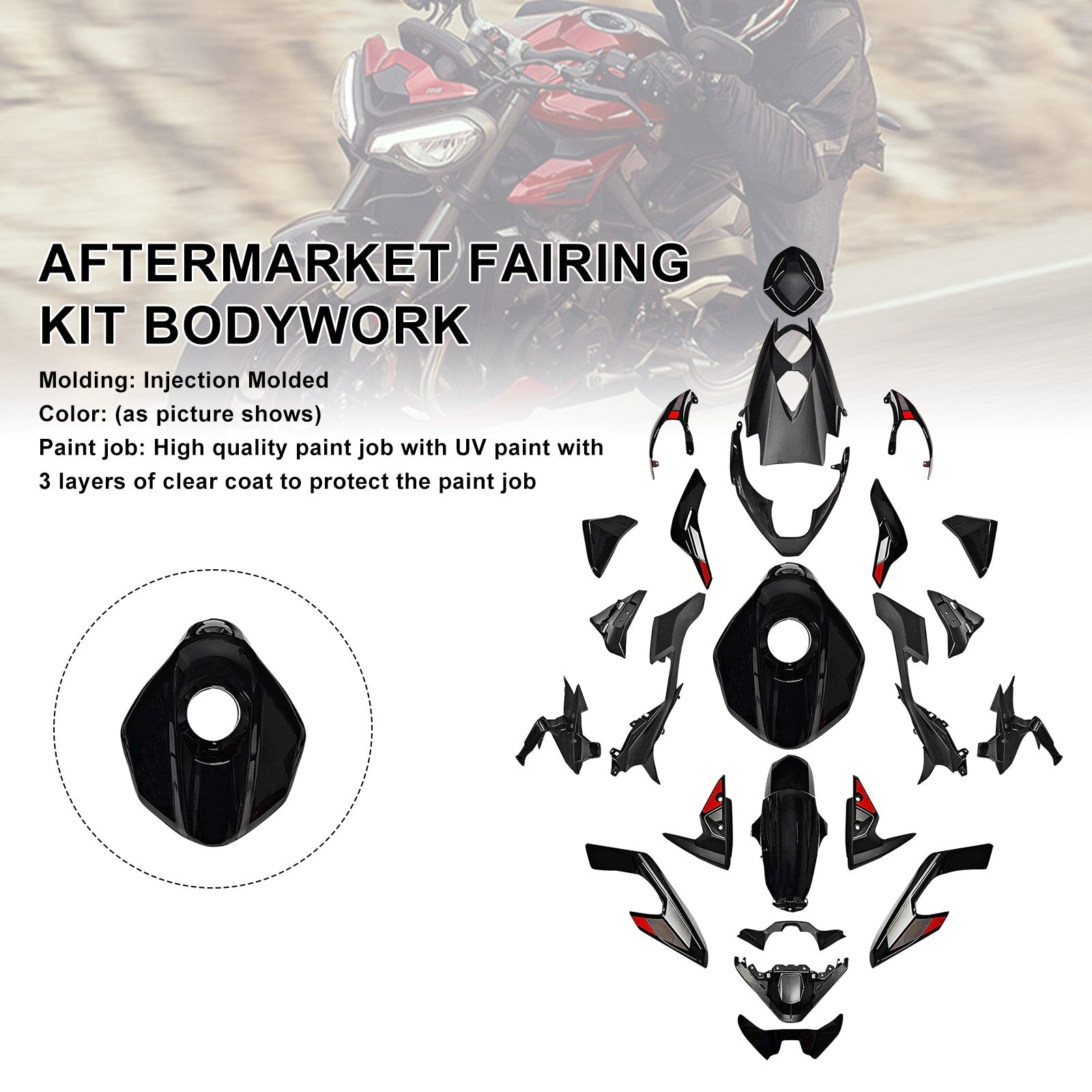 Injection Bodywork Fairing Kit for Street Triple 765 R/RS 2023-2025