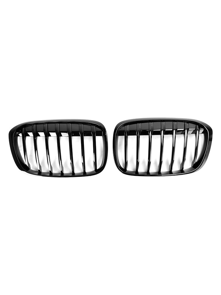 2016-2018 BMW X1 F48 F49 Gloss Black Front Kidney Grille Grill 2PCS