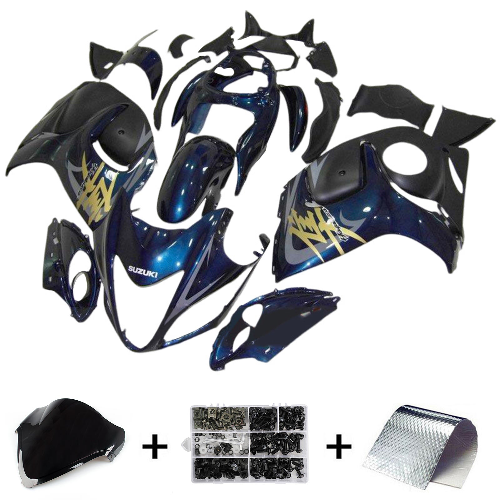 2008-2020 Suzuki Hayabusa GSX1300R Injection Fairing Kit Bodywork Plastic ABS