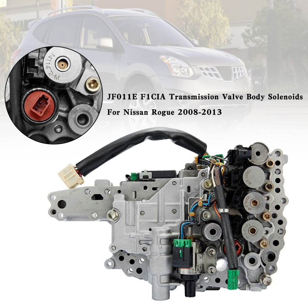 2008?C2010 Outlander ?C L4 2.4L ?C CVT FWD/AWD Transmission Valve Body Solenoids JF011E F1CIA 31705-1XF1A