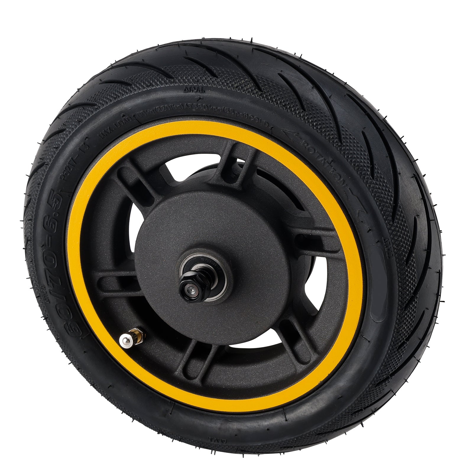 10" Solid Tire Front Wheel 60/70-6.5 Scooter Replacement for Ninebot Max G30