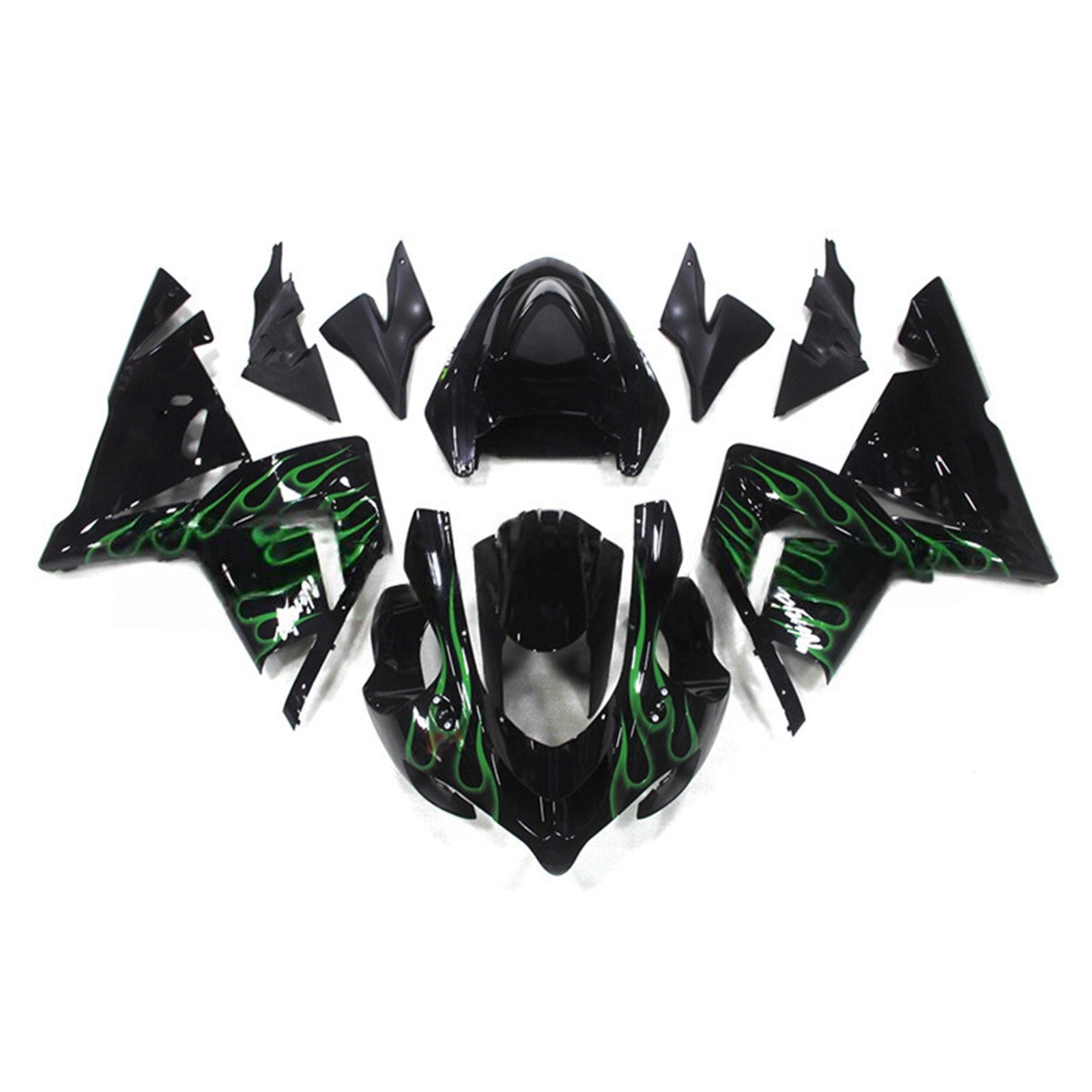 Injection Fairing Kit Bodywork Plastic ABS fit For Kawasaki ZX10R 2004-2005