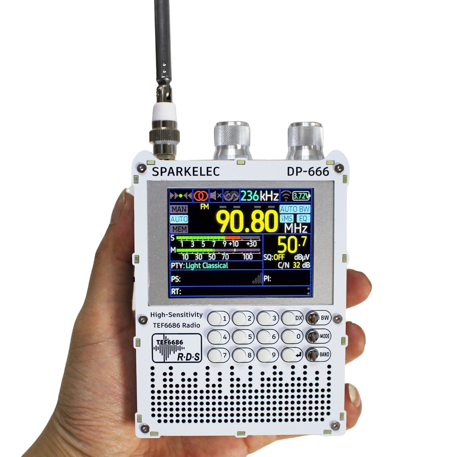 TEF6686 DSP Radio DP666 High Sensitivity Full Band LW MW SW 0IRT Shortwave Radio
