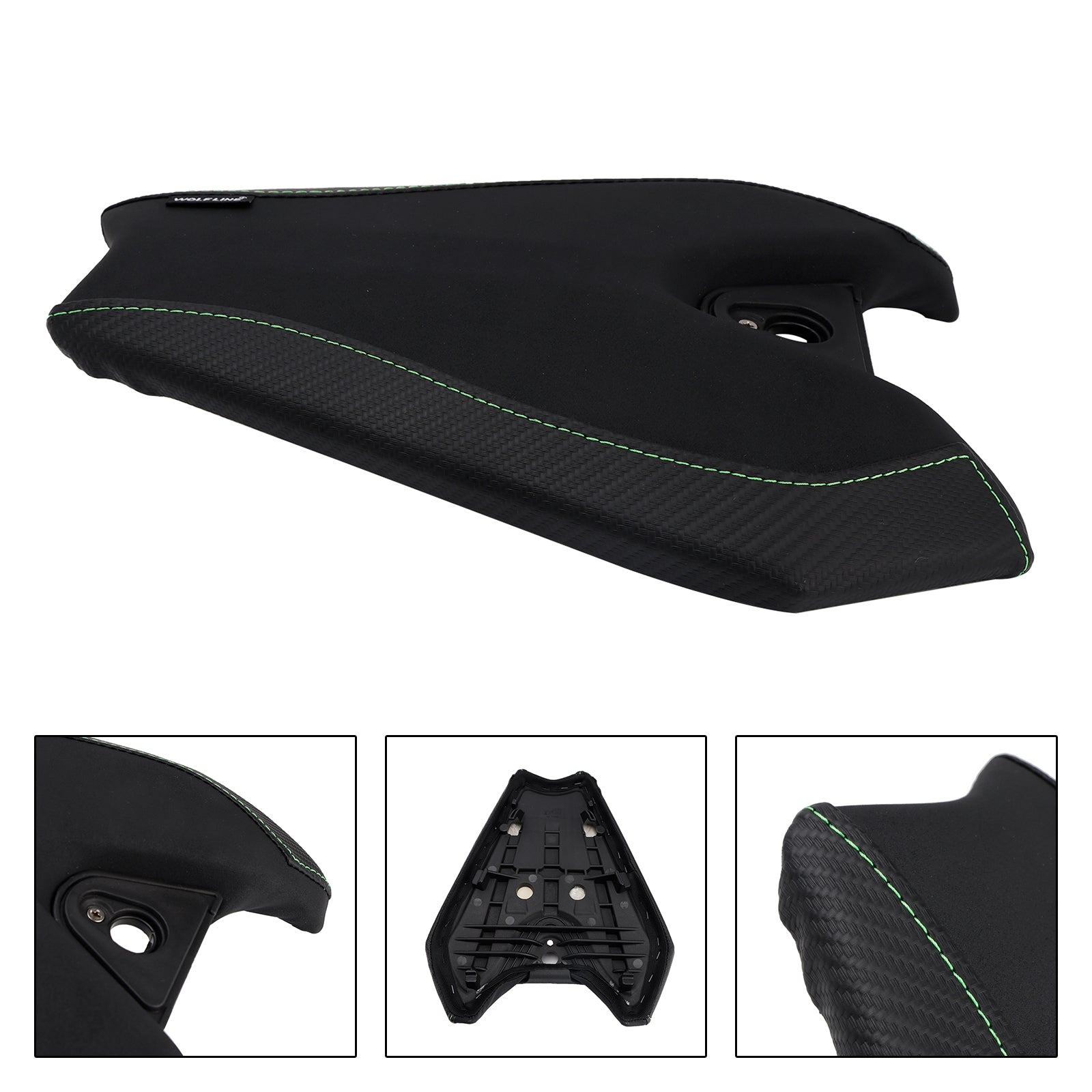2014-2025 For Kawasaki Z1000 Rear Passenger Seat Cushion Pillion Flat Green2 24 Red