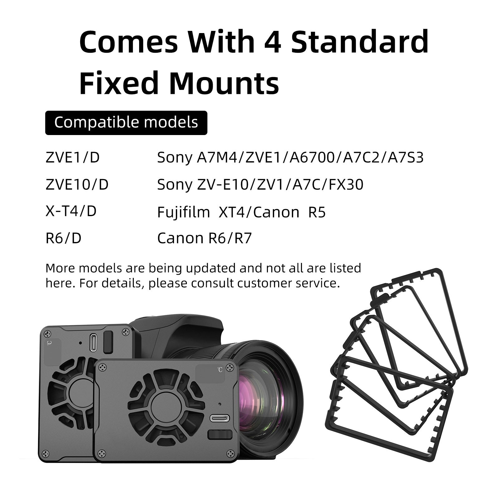 Semiconductor Camera Radiator Slr Cooler Fan For Sony Canon R5/R6/R7/Fuji Xt4