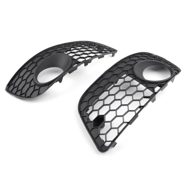 Pair Front Bumper Fog Lamp Lights Grill Grille For VW GOLF MK5 GTI 2006-2009