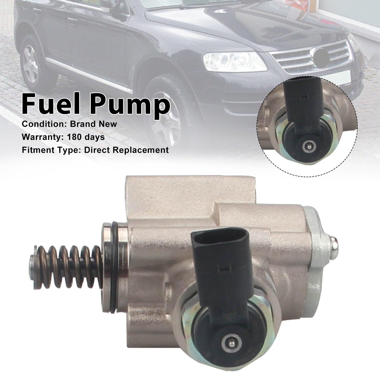 2007-2009 Audi A8 4.2L V8 A/T Quattro Base Sedan Left High Pressure Fuel Pump 079127025AC