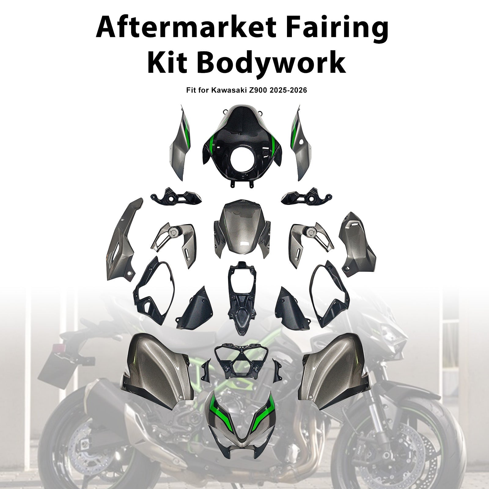 Injection Bodywork Fairing Kit for Kawasaki Z900 2025-2026