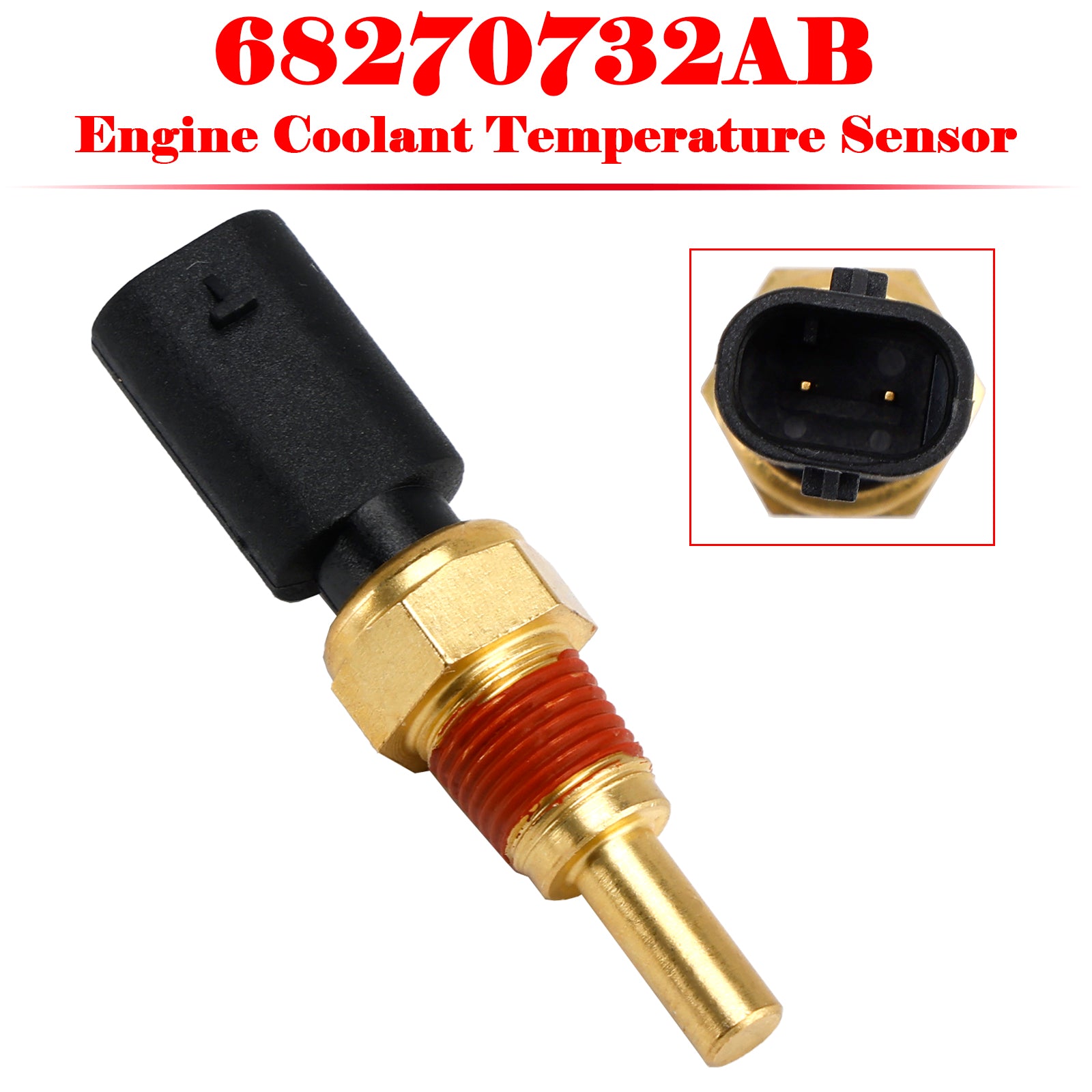 2016-2022 Chrysler Dodge Jeep Ram Engine Coolant Temperature Sensor 68270732AB