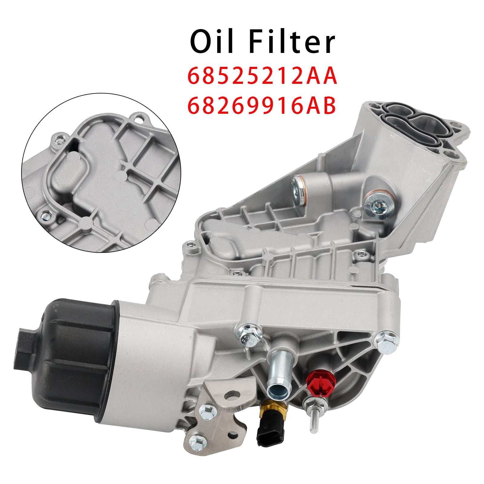 Jeep Grand Cherokee WK2 3.0 CRD Oil Filter Housing Oil Cooler 68525212AA