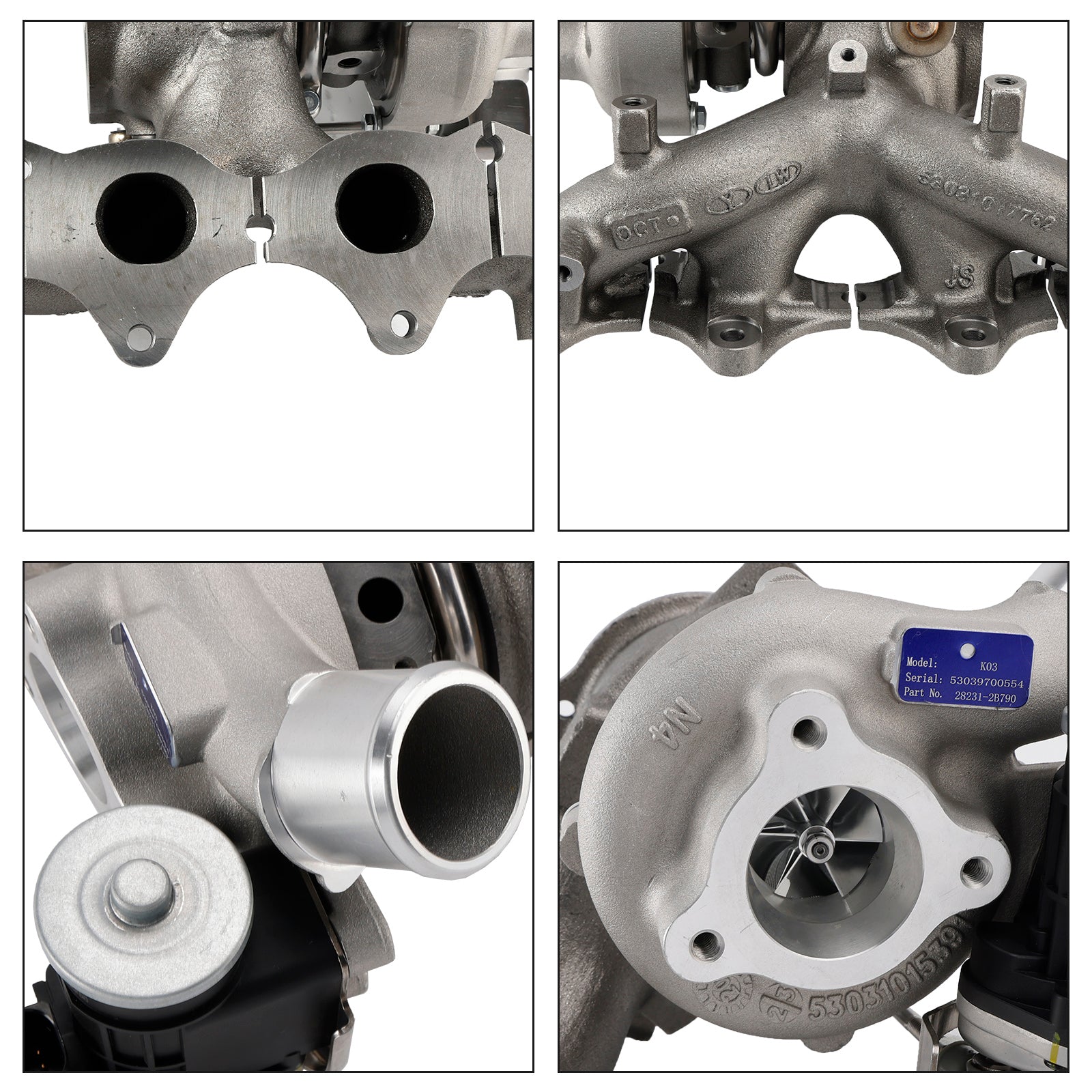 53039700662 for Kia Soul 1.6L/2.0L 2020-2022 282312B790 Turbocharger