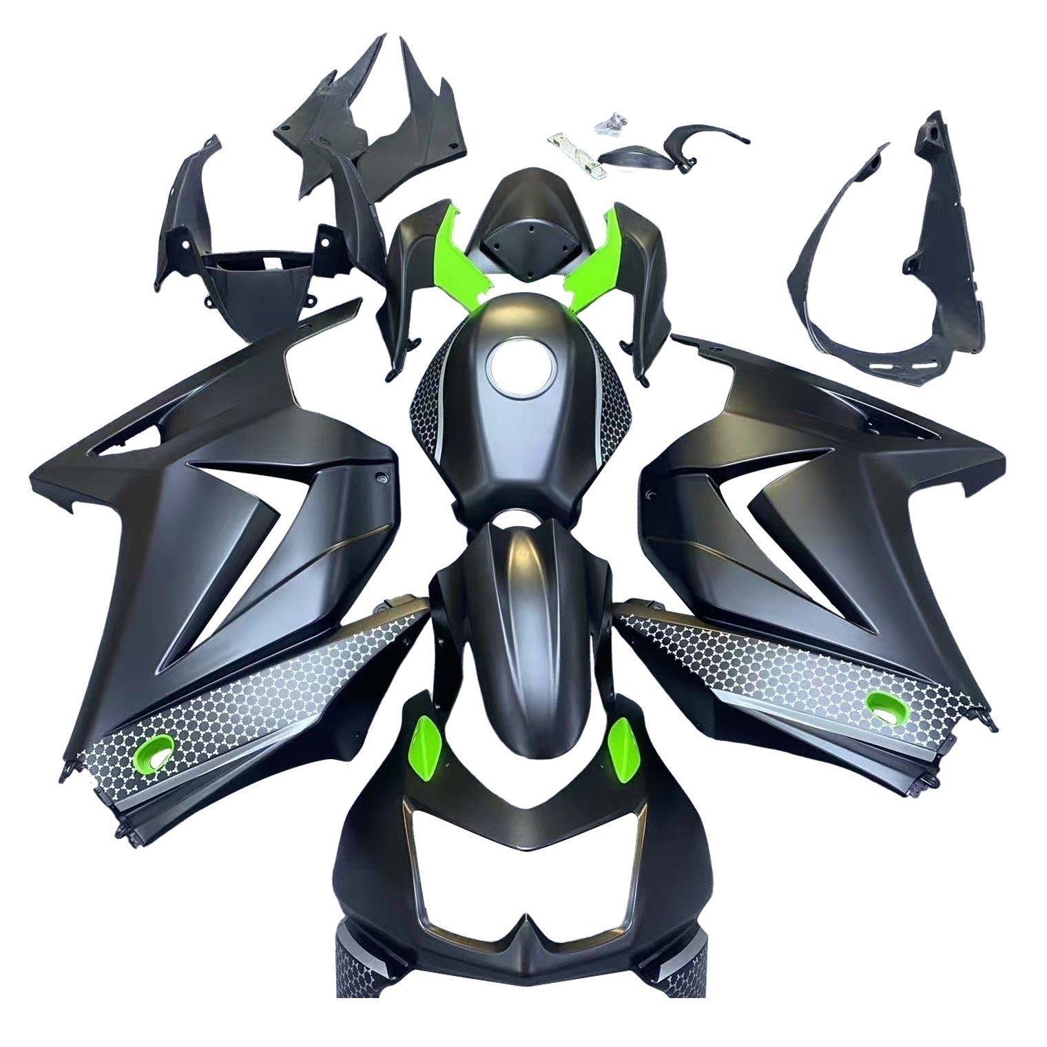 Injection Fairing Kit Bodywork Plastic ABS fit For Kawasaki EX250 Ninja250R 2008-2012