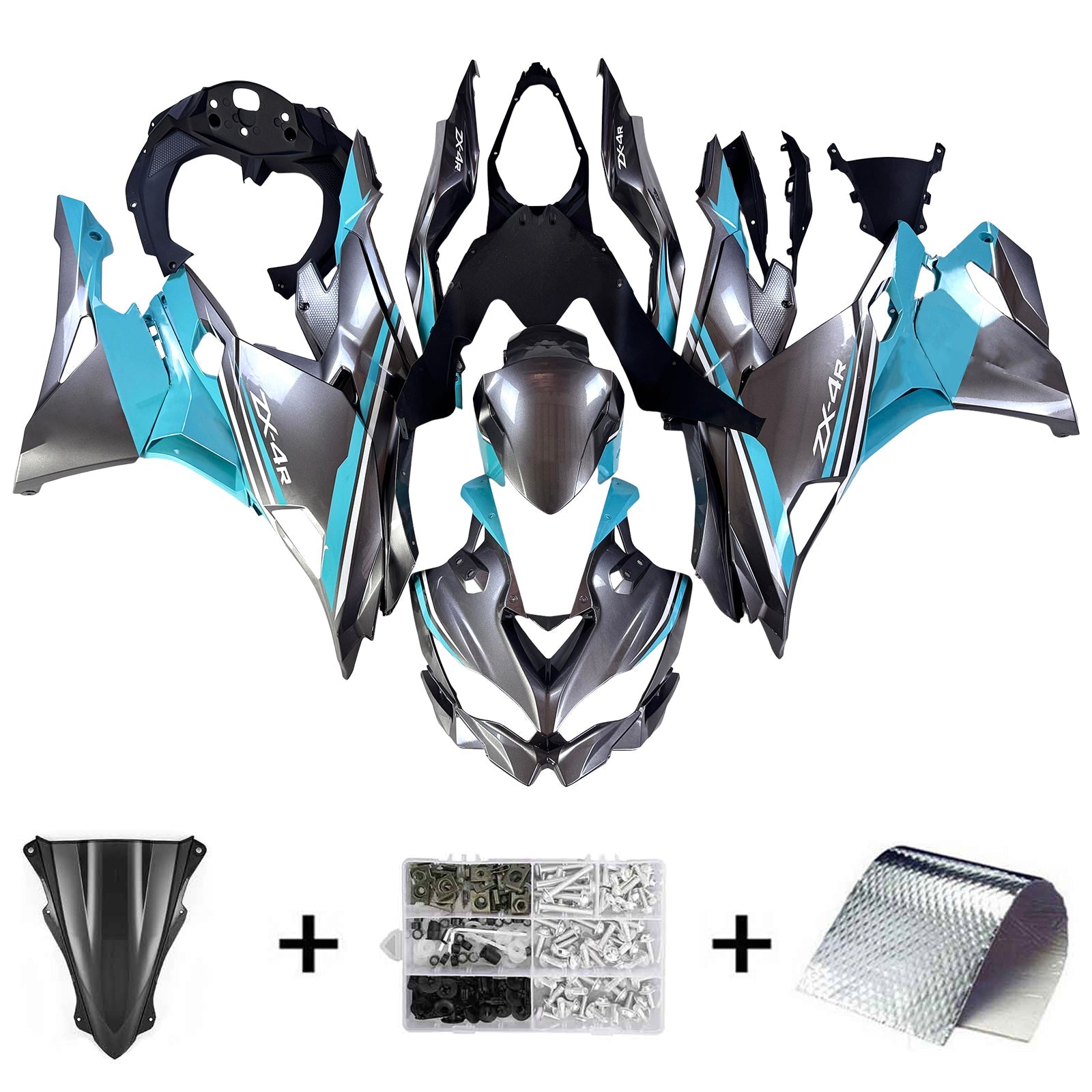 Injection Fairing Kit fit For Kawasaki Ninja ZX-25R ZX-4R ZX-4RR 2019-2026