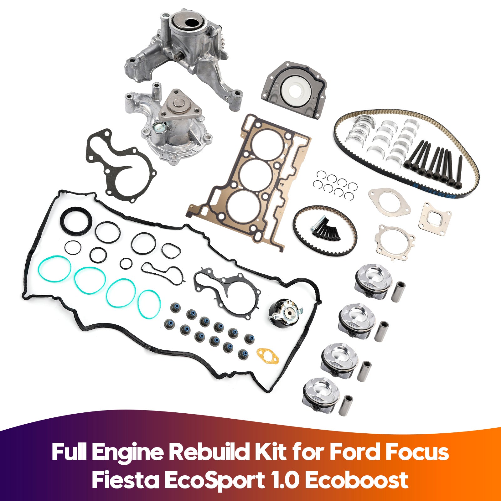 Ford Focus Fiesta EcoSport 1.0 Ecoboost Full Engine Rebuild Kit