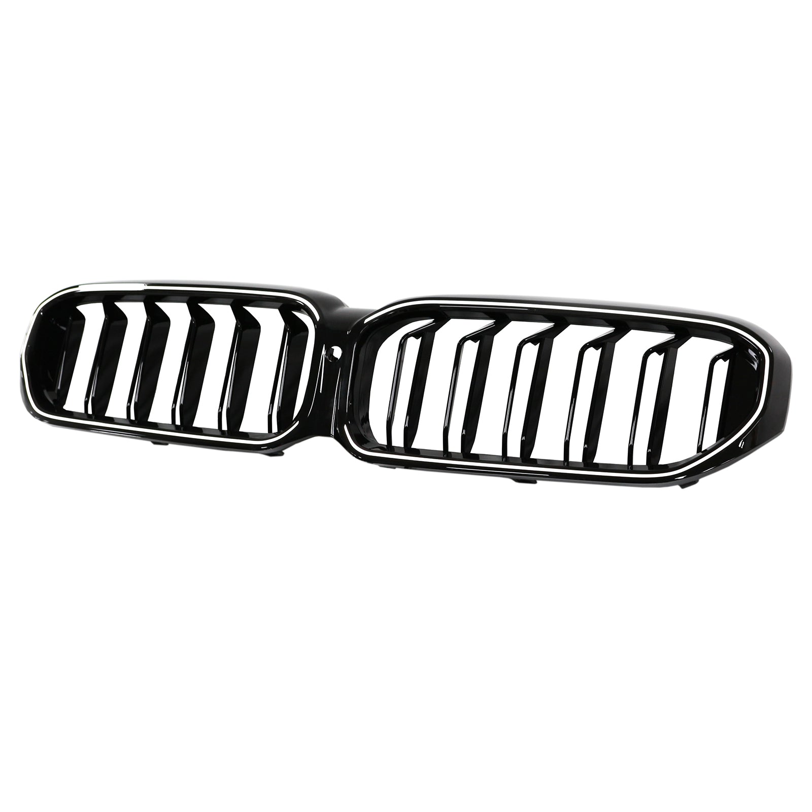 2021-2024 BMW 5 Series G30 G38 Double Slat Front Kidney Grille Gloss Black