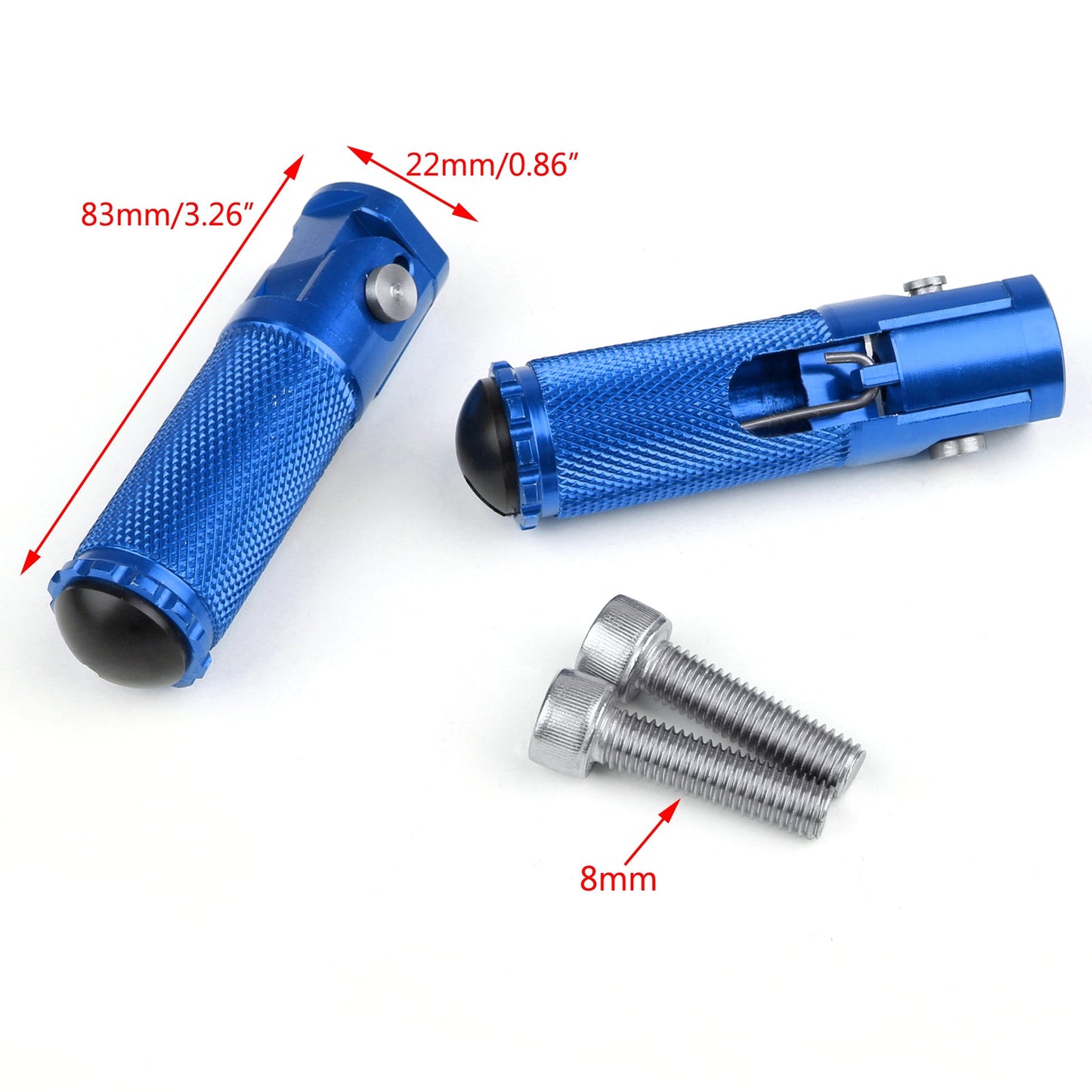 CNC Folding Foot Pegs Footpeg Rear Set Rest Racing For Universal Motorcycle